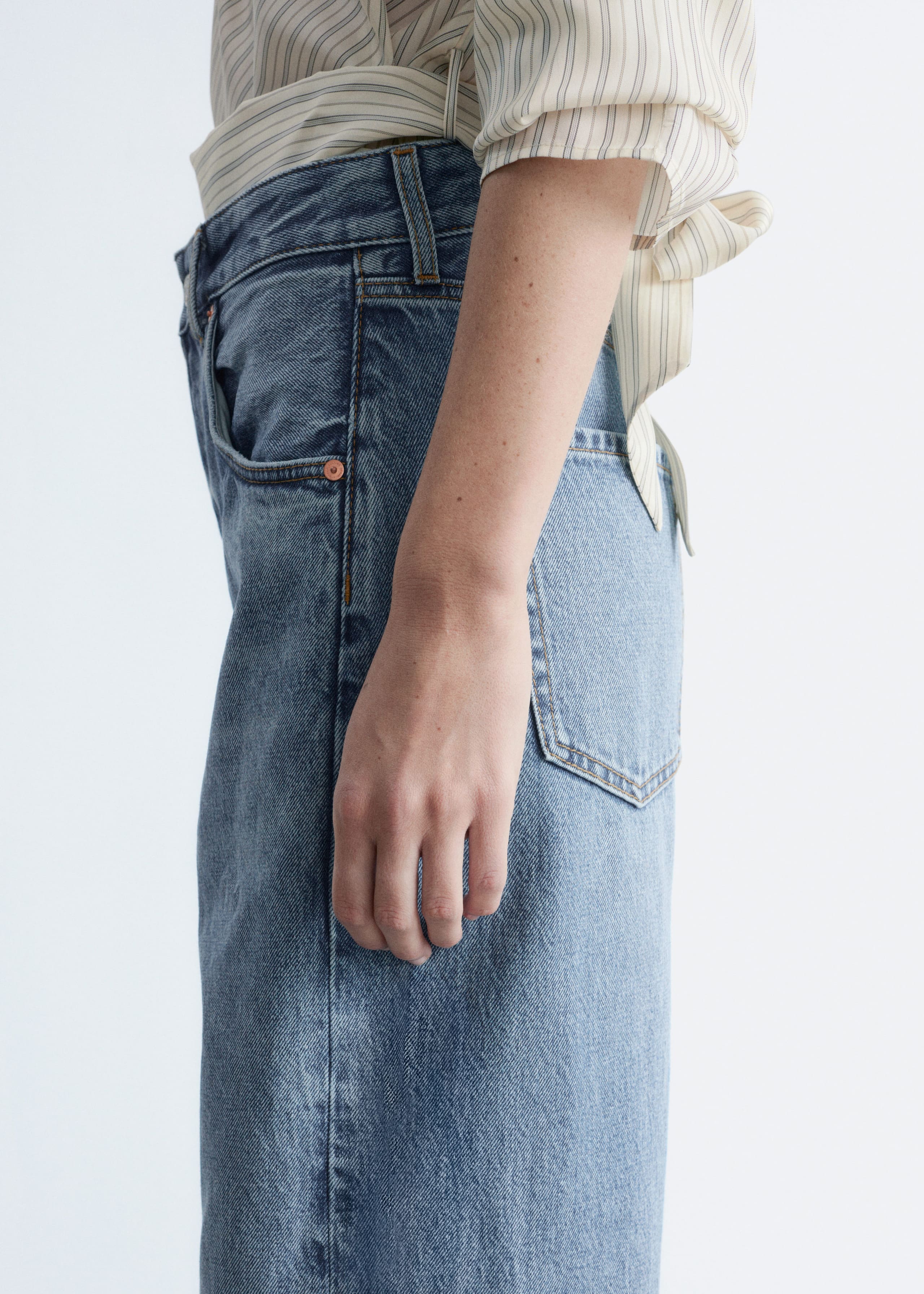 Image of Barrel-Leg Jeans