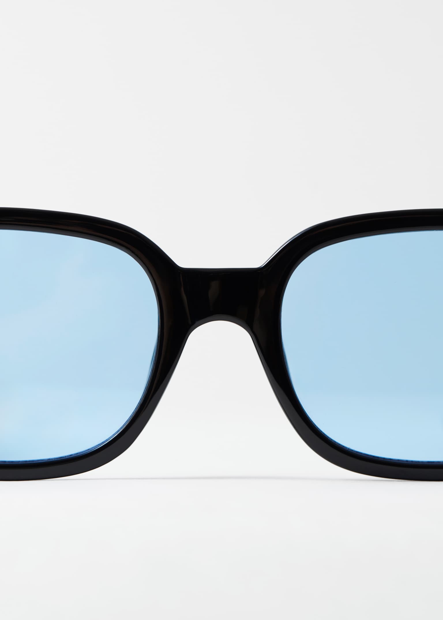 Óculos de sol com armação retangular - Preto/Azul-claro/Preto/Rosa-claro/Creme/Azul - 5
