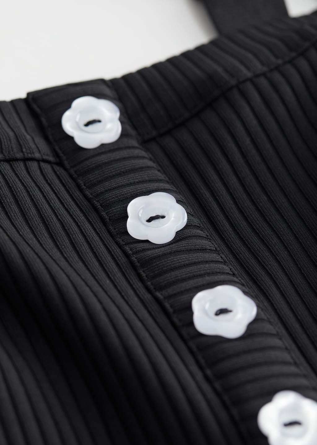 Floral Button Swimsuit - {{variantName}} - Descriptive Detail