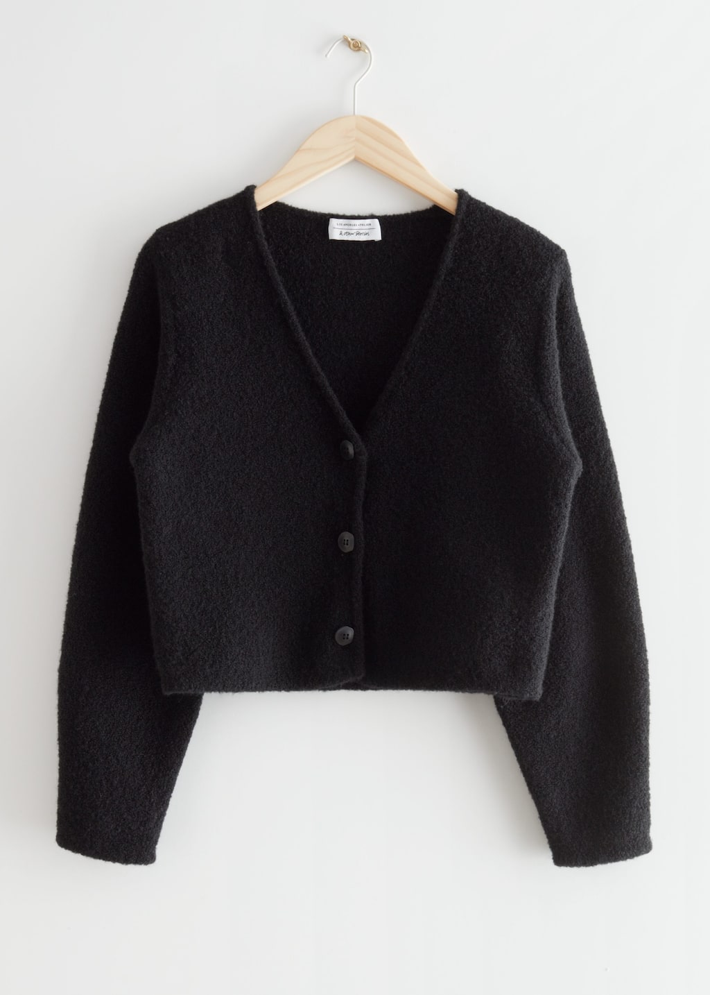 Boxy Wool Knit Cardigan - Cream - Still Life