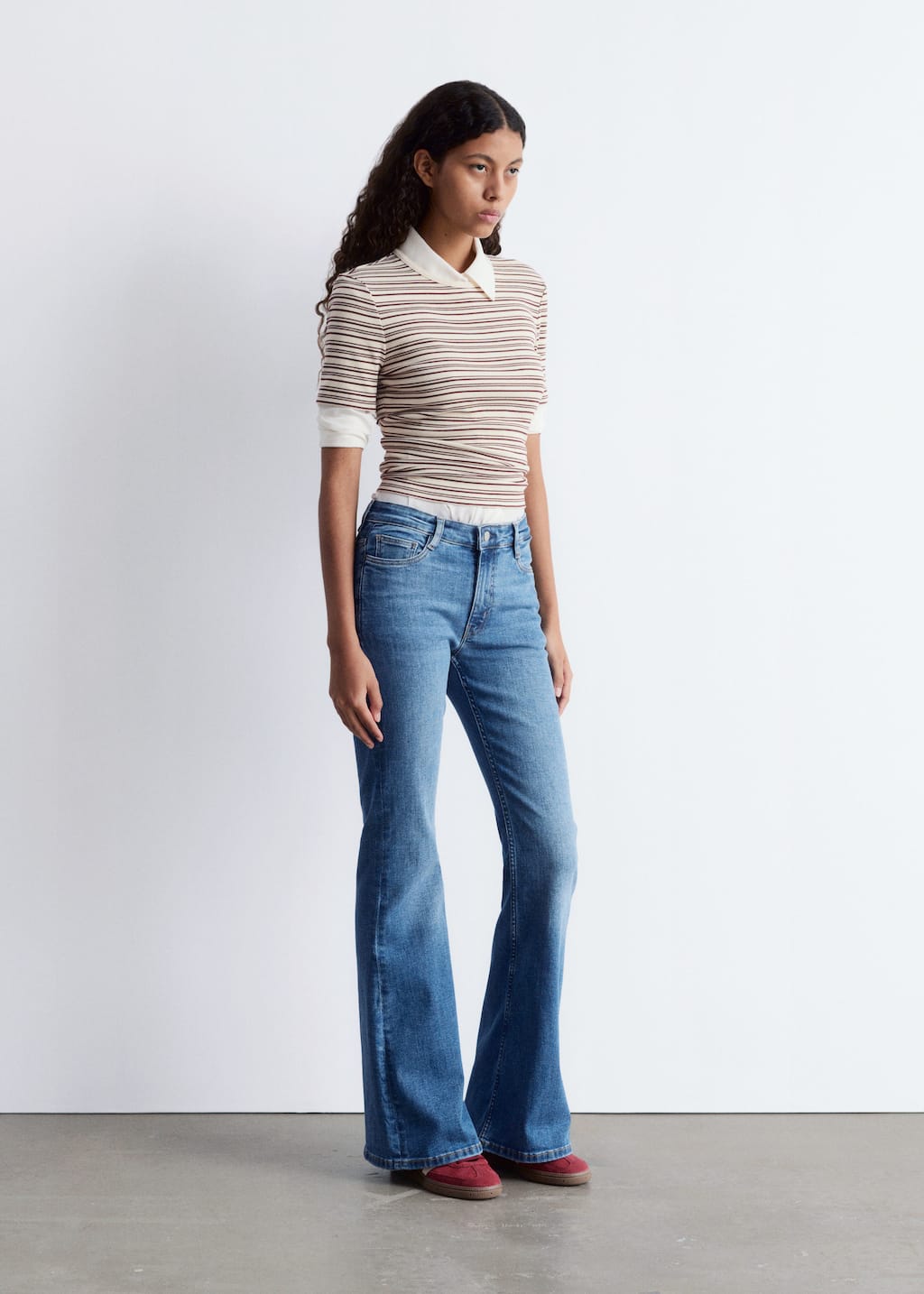 Image of Slim Low-Rise Bootcut Jeans