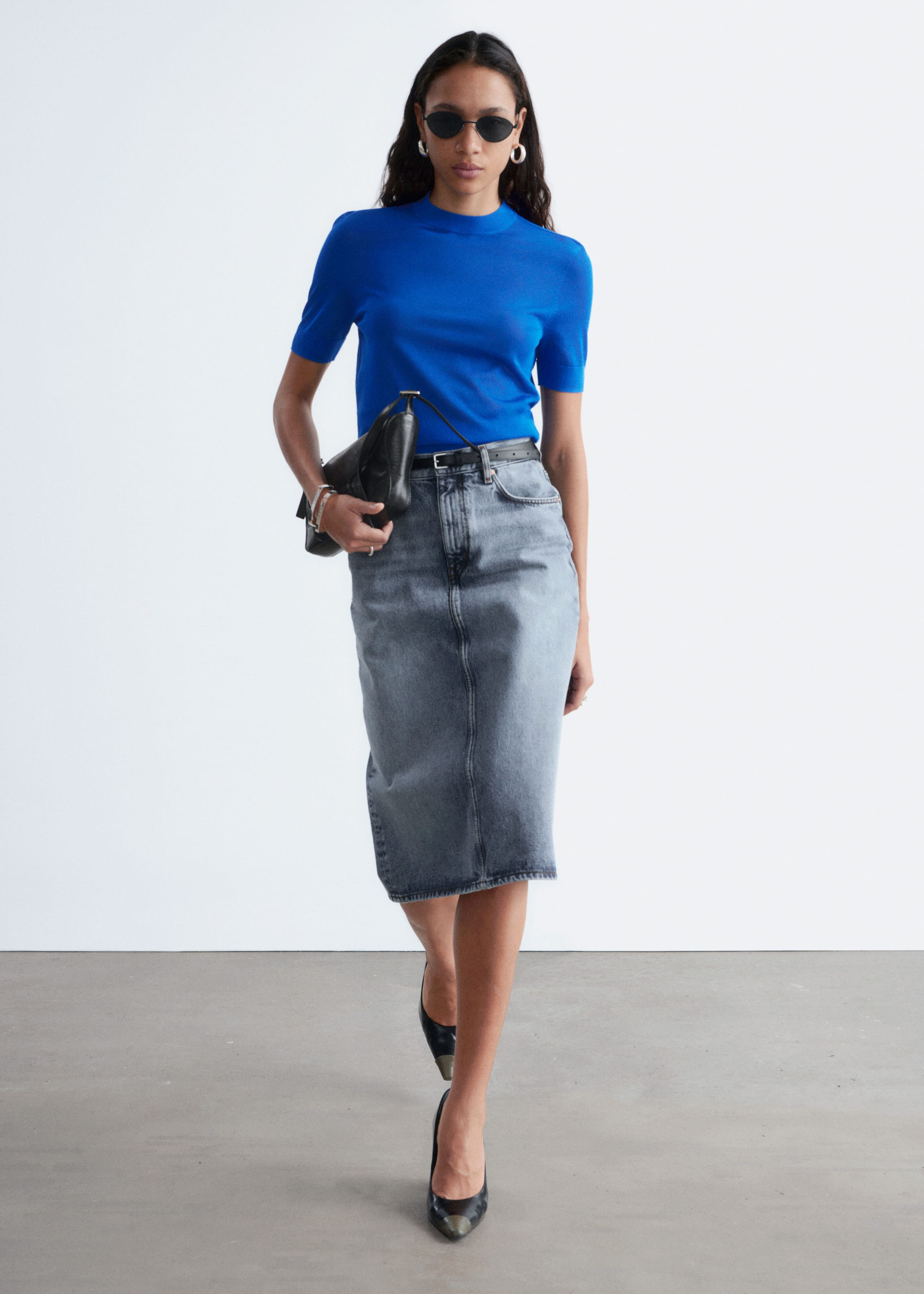 Image of Fine-Knit T-Shirt