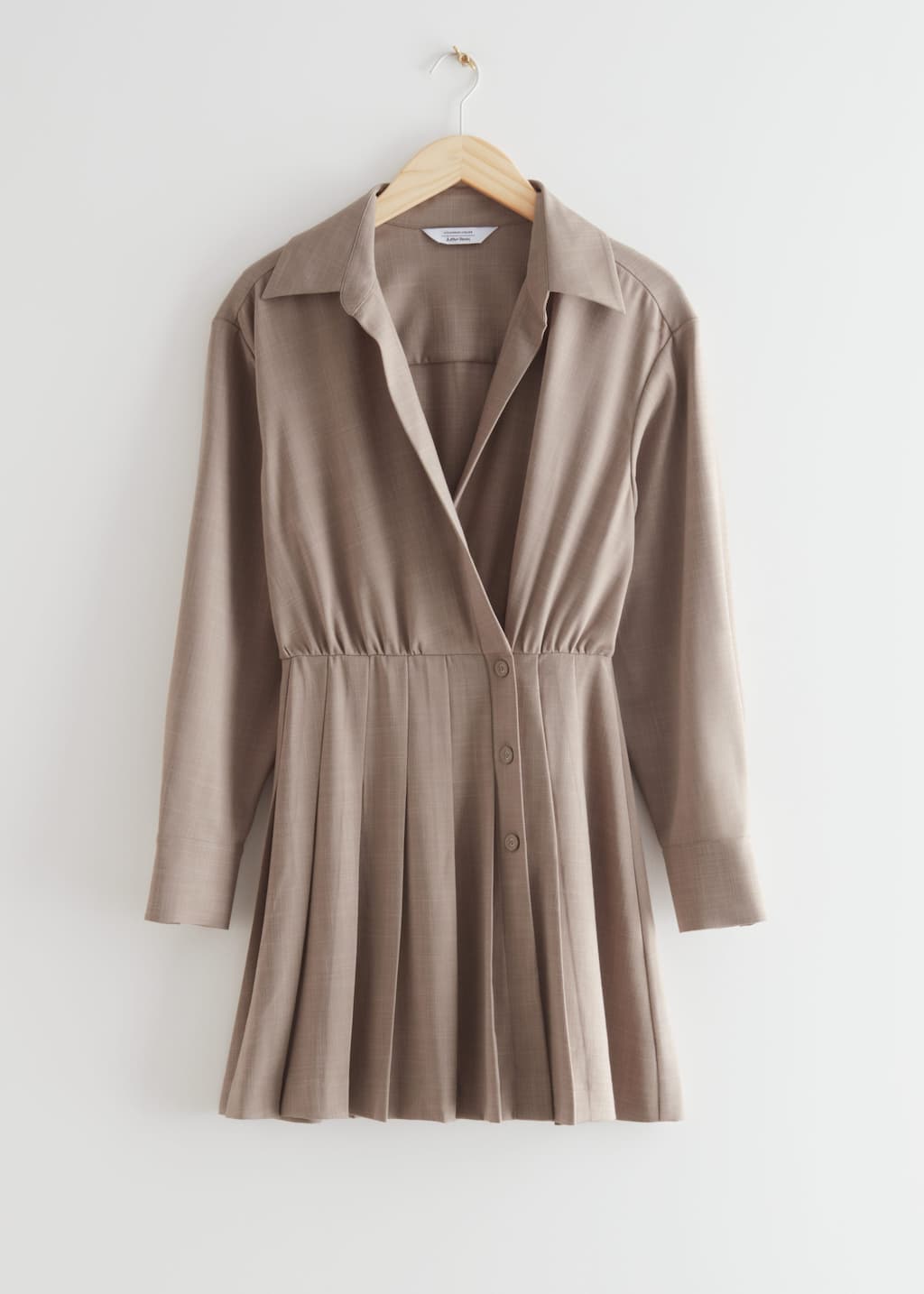 Buttoned Mini Dress - Mole - Natura morta