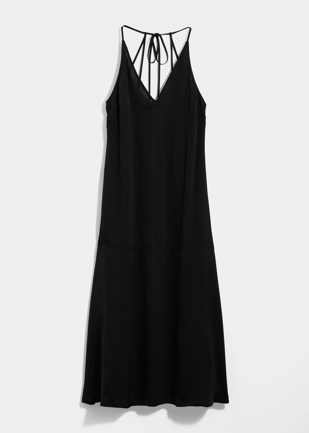 Image of Vestido midi con cuello halter