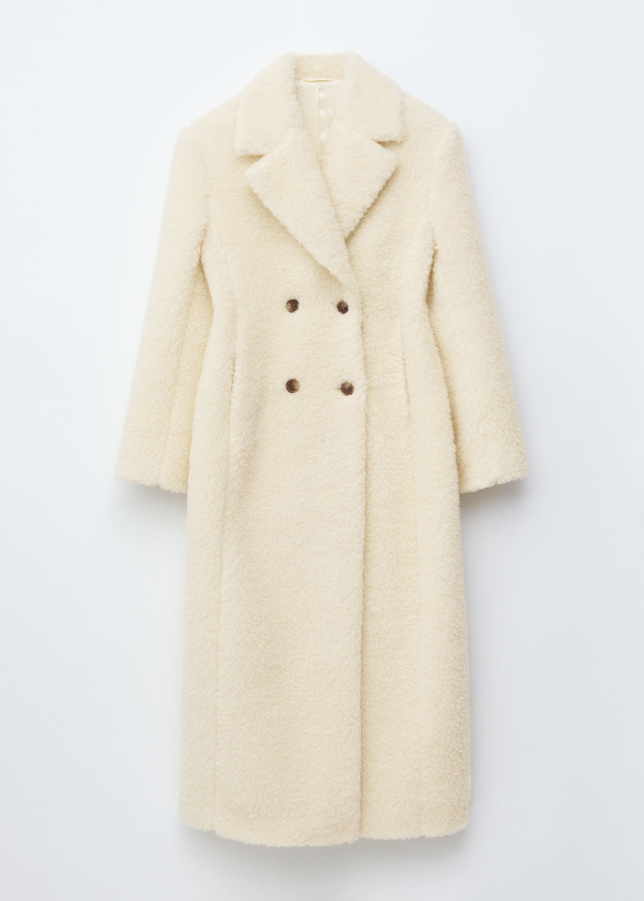 Visualizza immagine più grande: Maxi cappotto in shearling di lana - White - DONNA | H&M IT 1