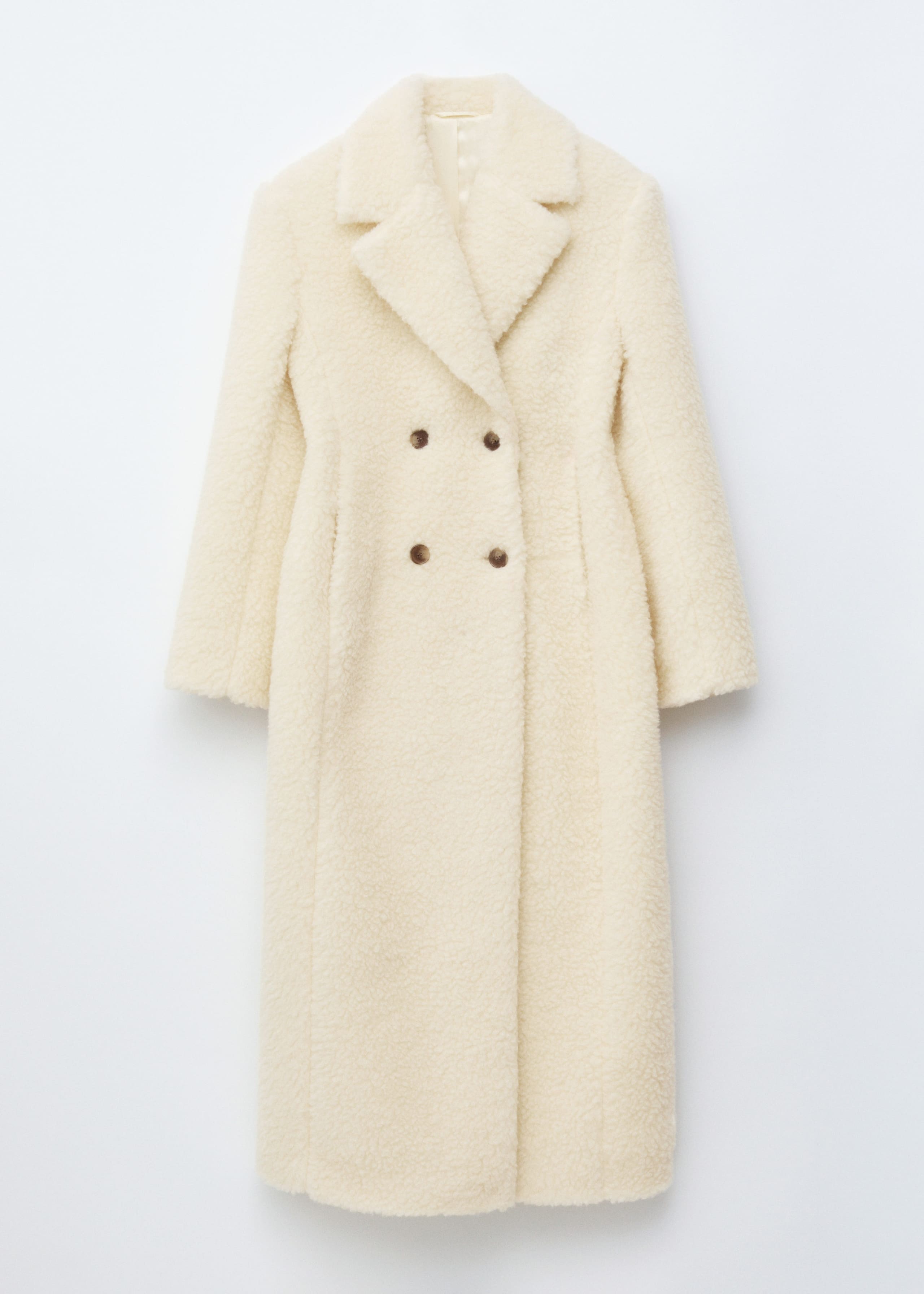 Image of Wool Shearling Maxi Coat