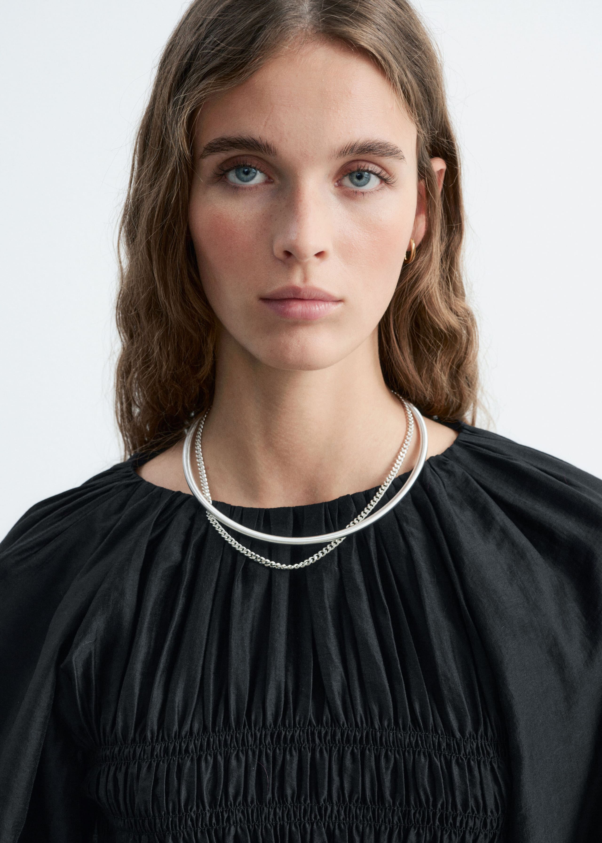 Smock Blouse - Black - Lookbook