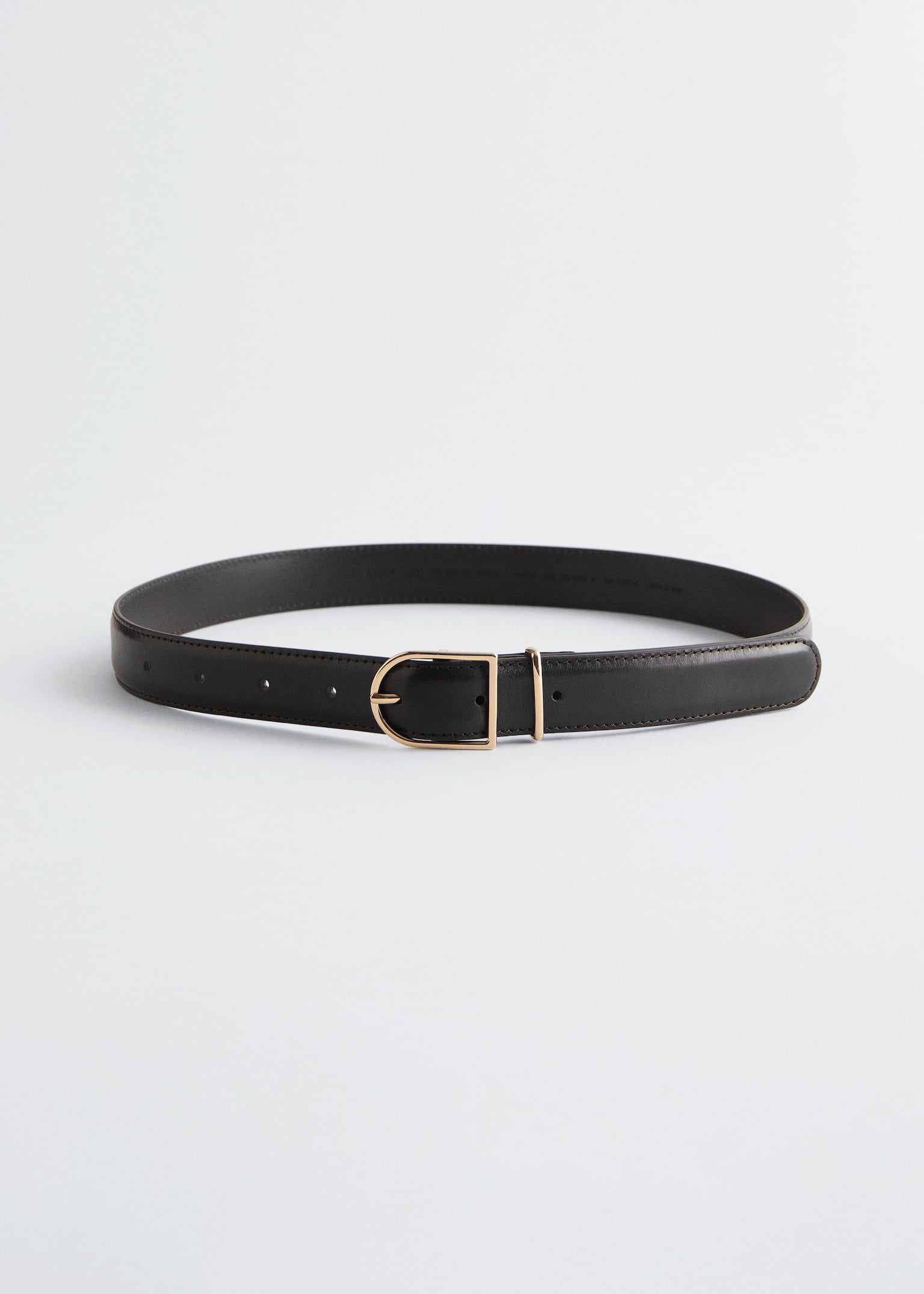 Leather Belt - Zwart