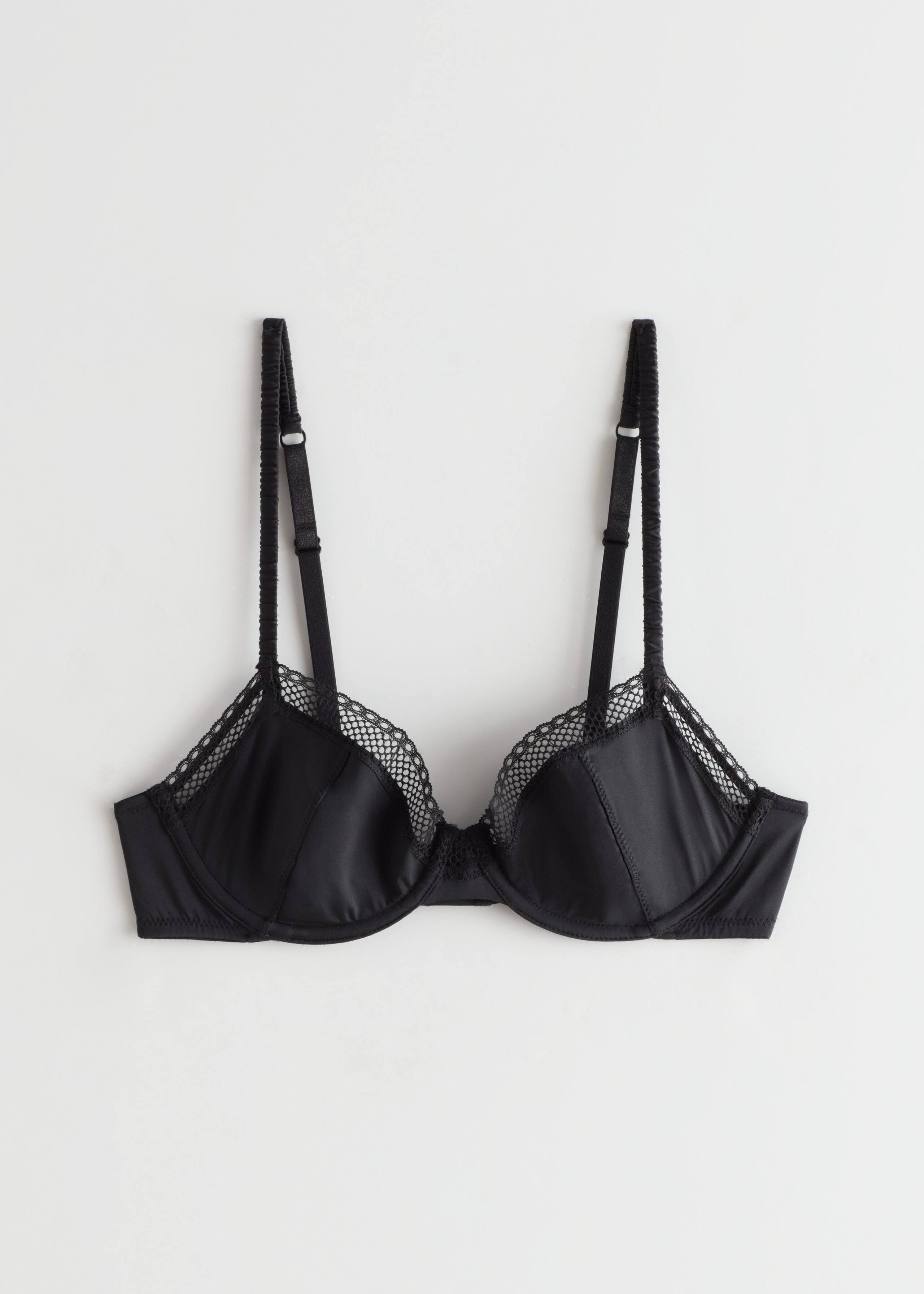 Underwire Lace Bra - Black - Natura morta