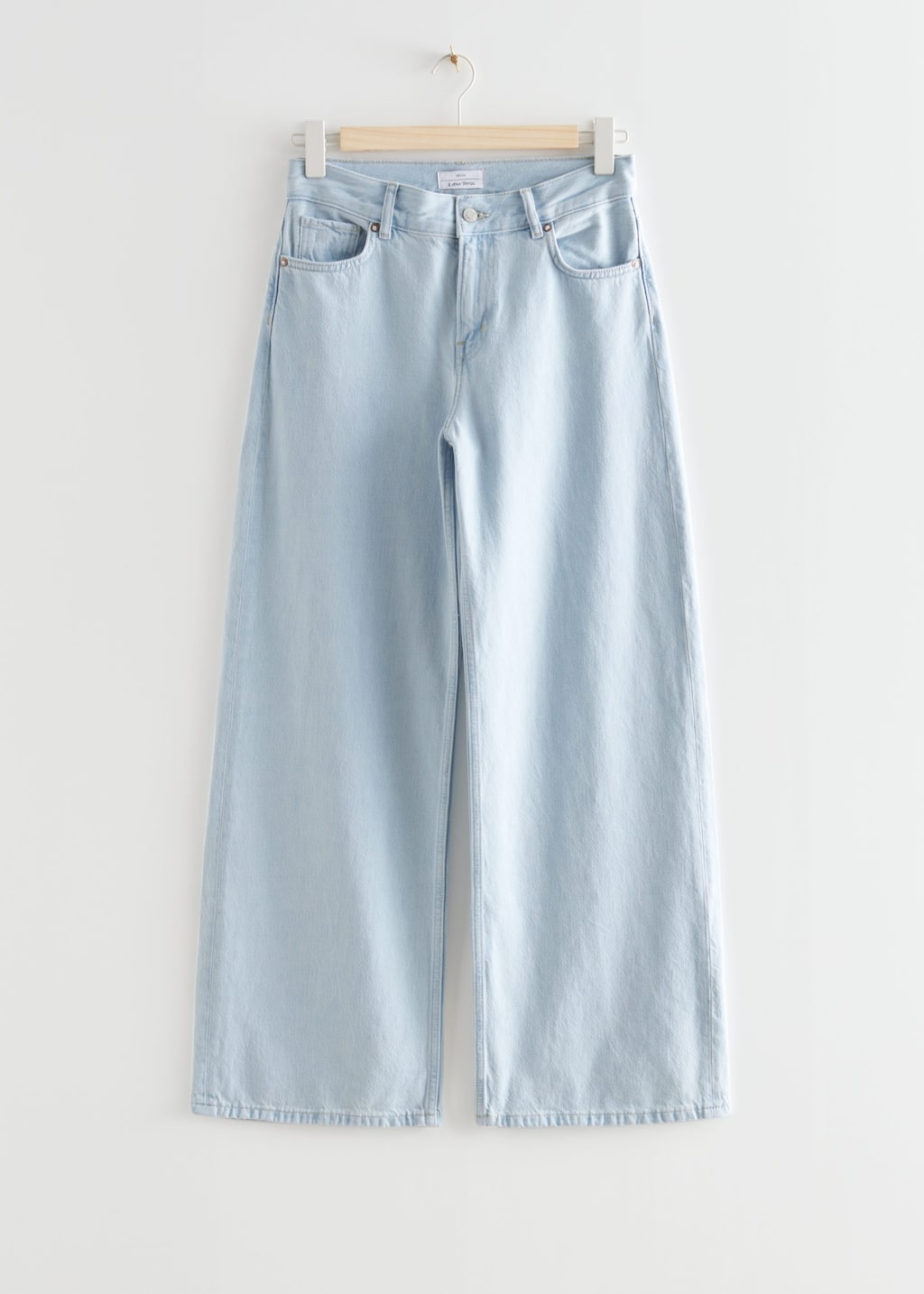 Low Waist Wide Jeans - Light Blue - Bodegón