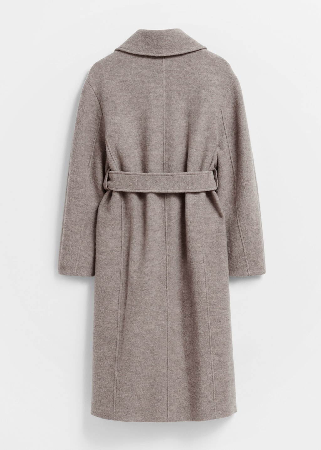 Image of Voluminous Belted Wool Coat