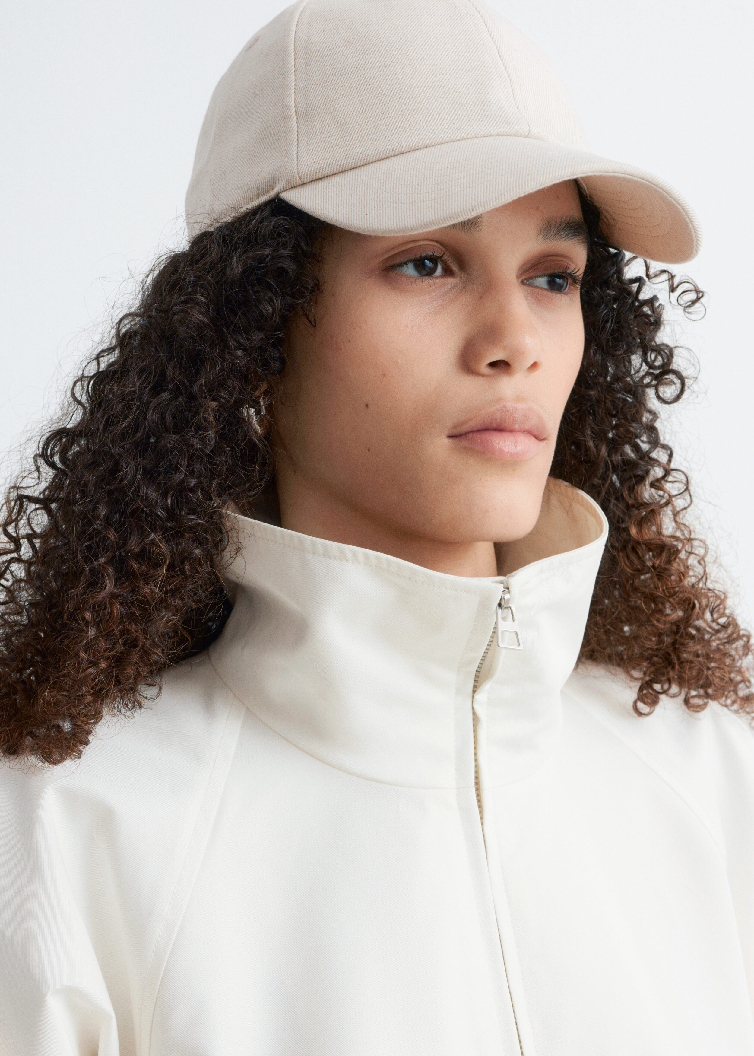 Cotton-Linen Baseball Cap - Off-white - & Other Stories US