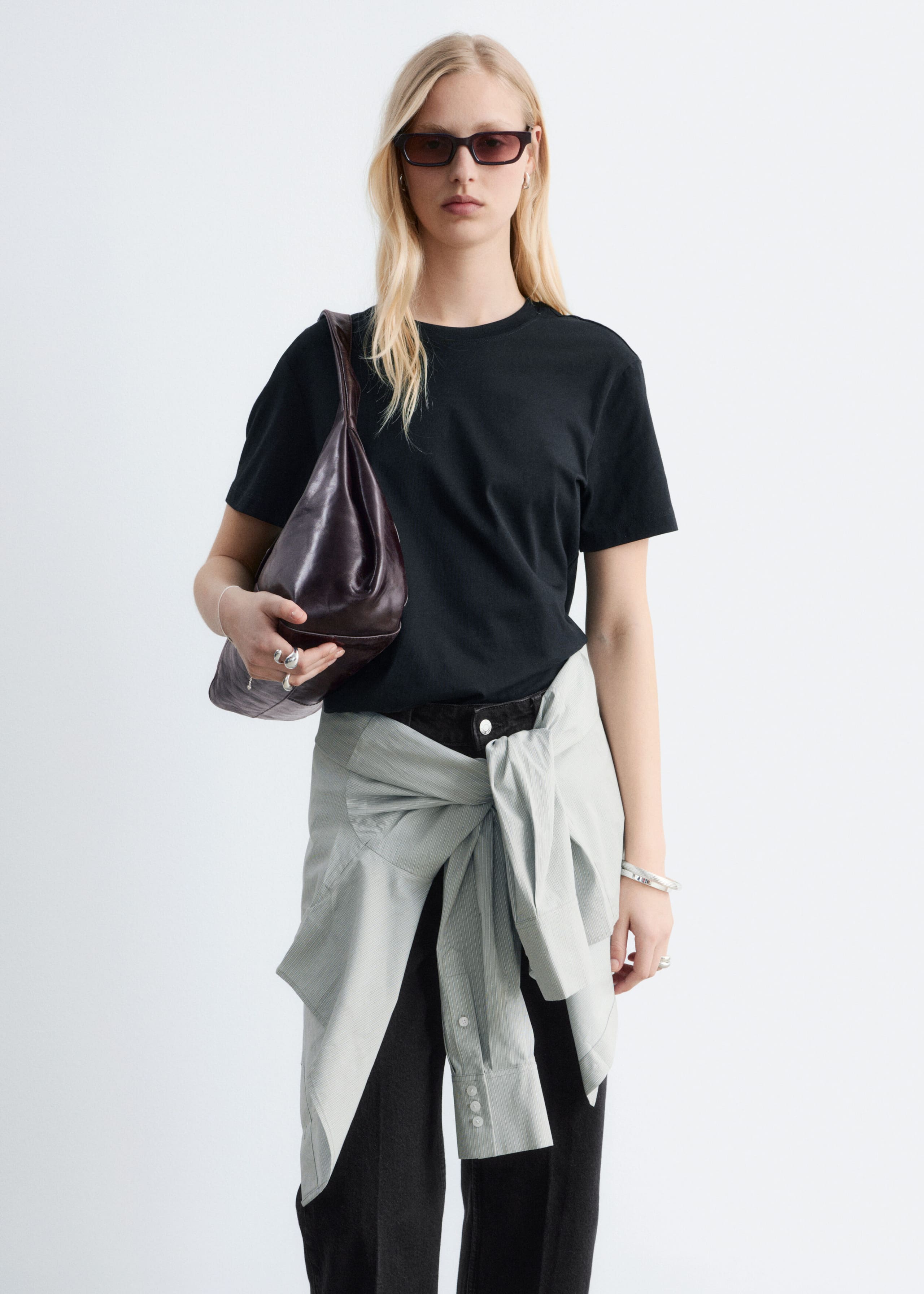 Image of T-Shirt aus Baumwolle mit Rundhalsausschnitt