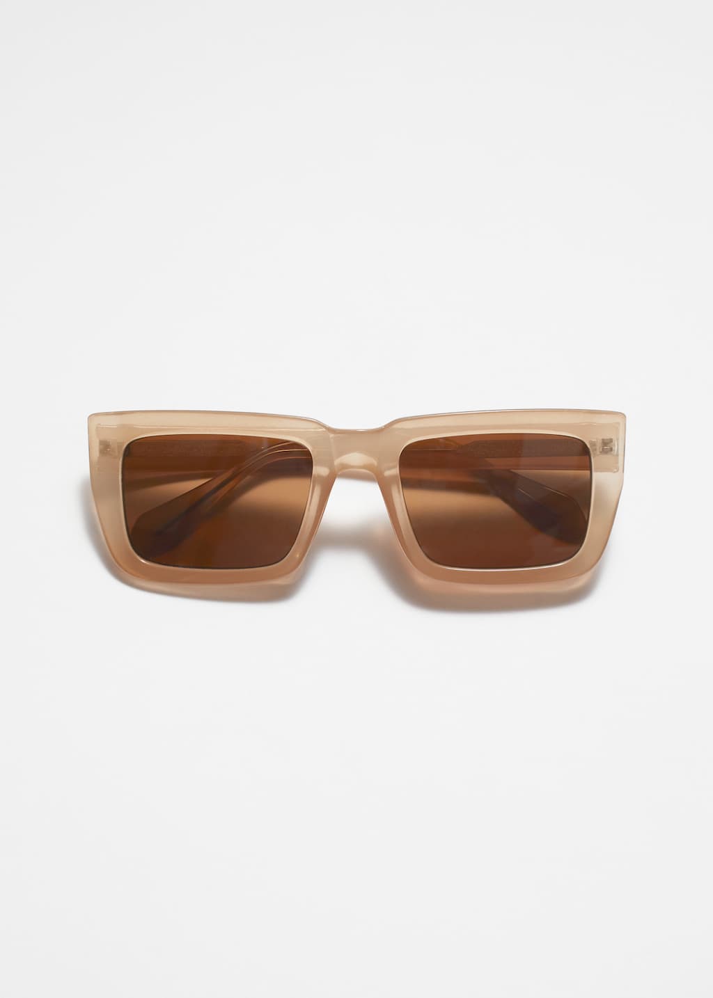 Lunettes de soleil à monture carrée oversize