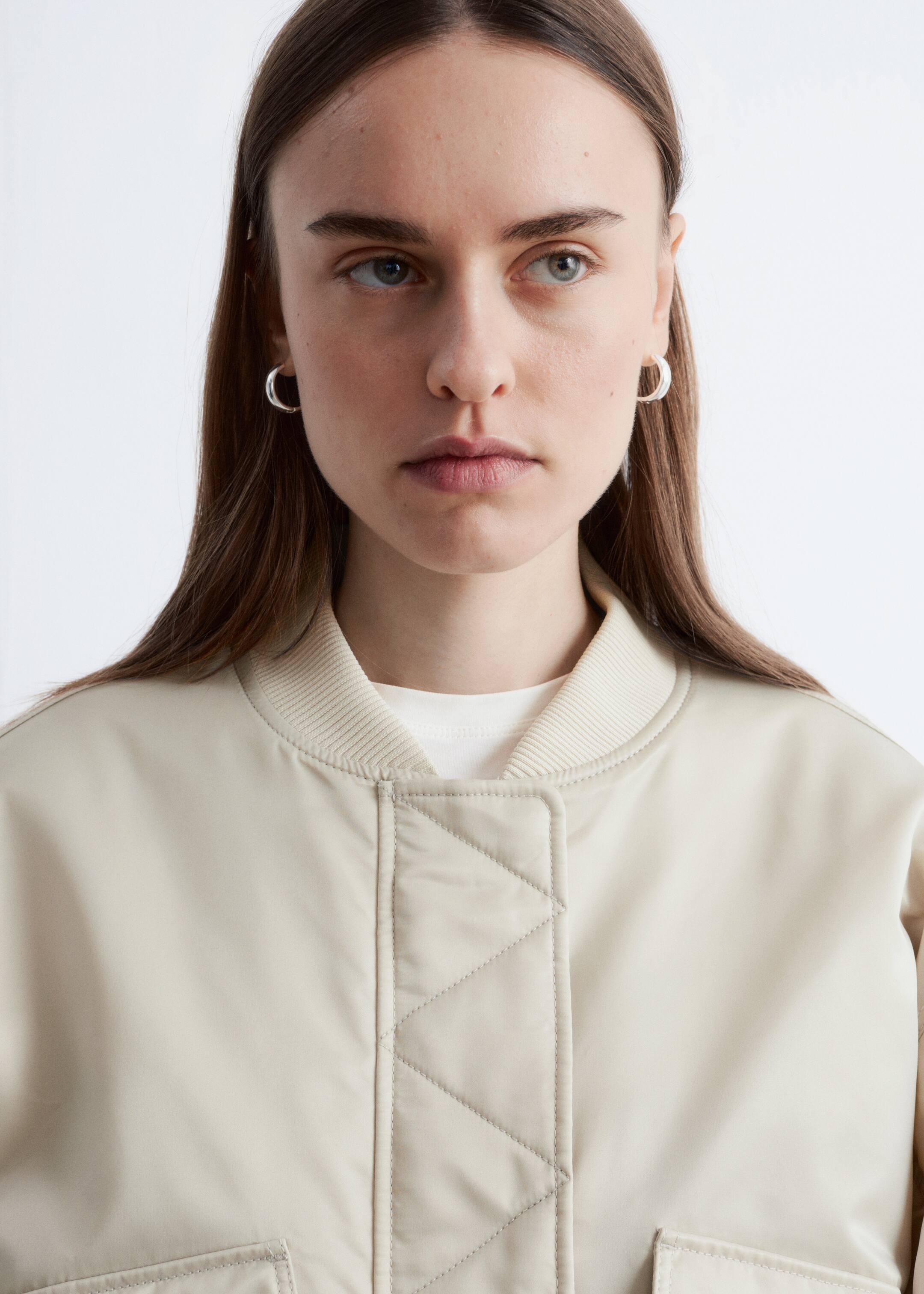 Agrandir l'image: Padded Bomber Jacket - Beige - FEMME | H&M FR 3