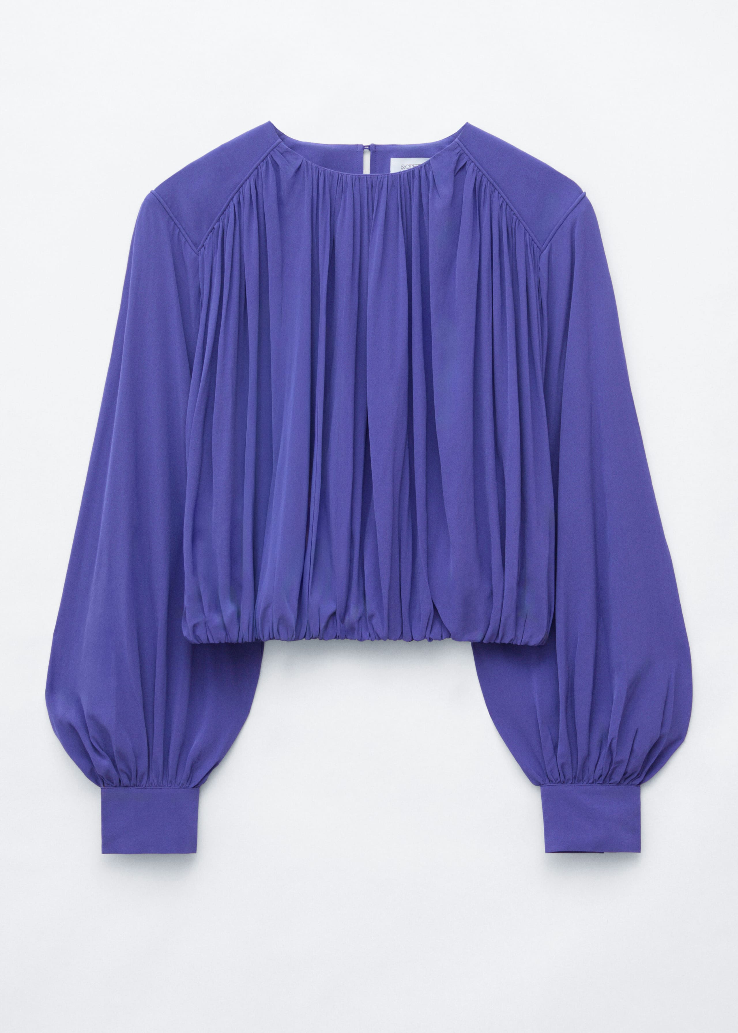 Blusa fruncida - Morado - Lookbook