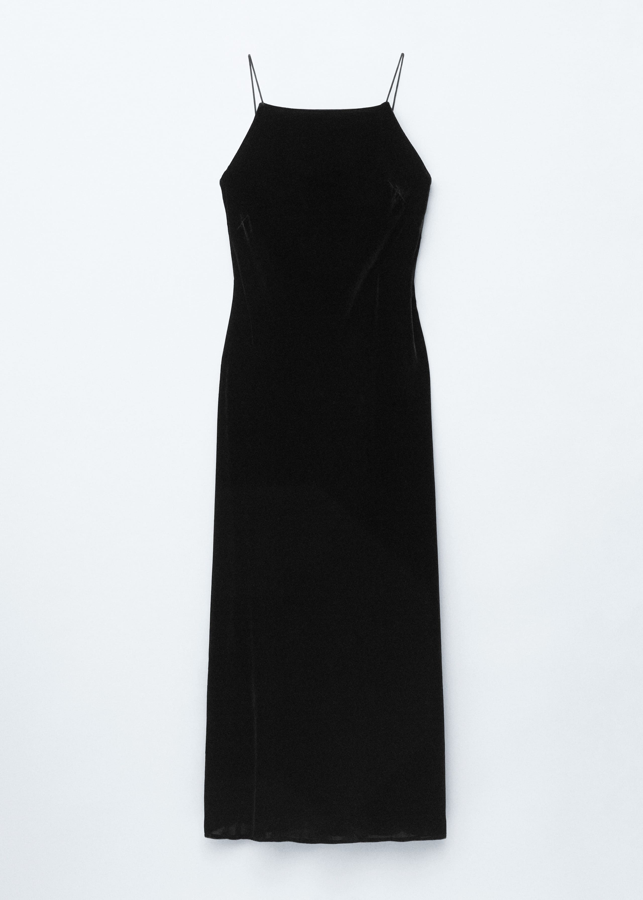 Image of Strappy Velvet Midi Dress