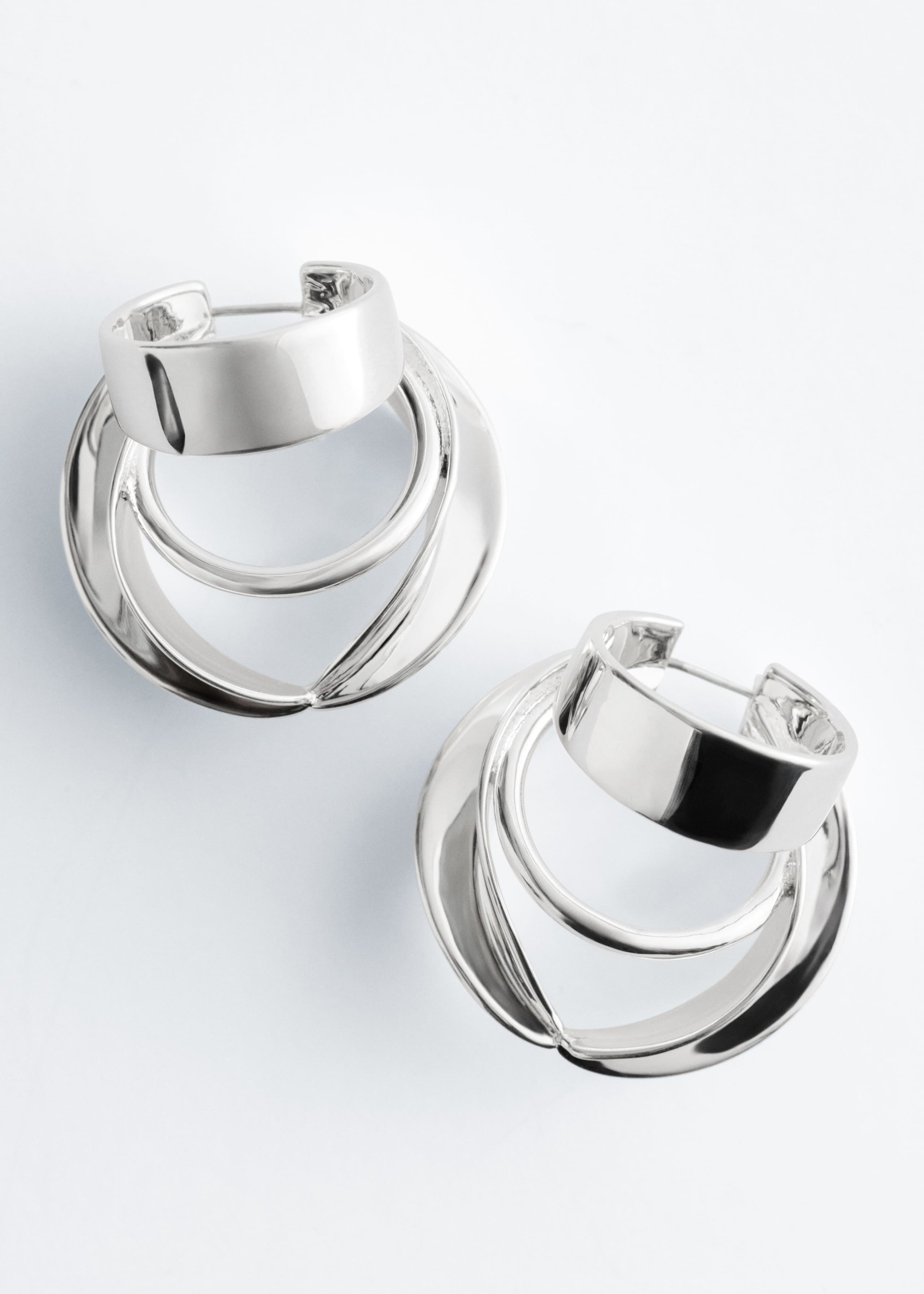 Image of Sculptural Hoop Earrings