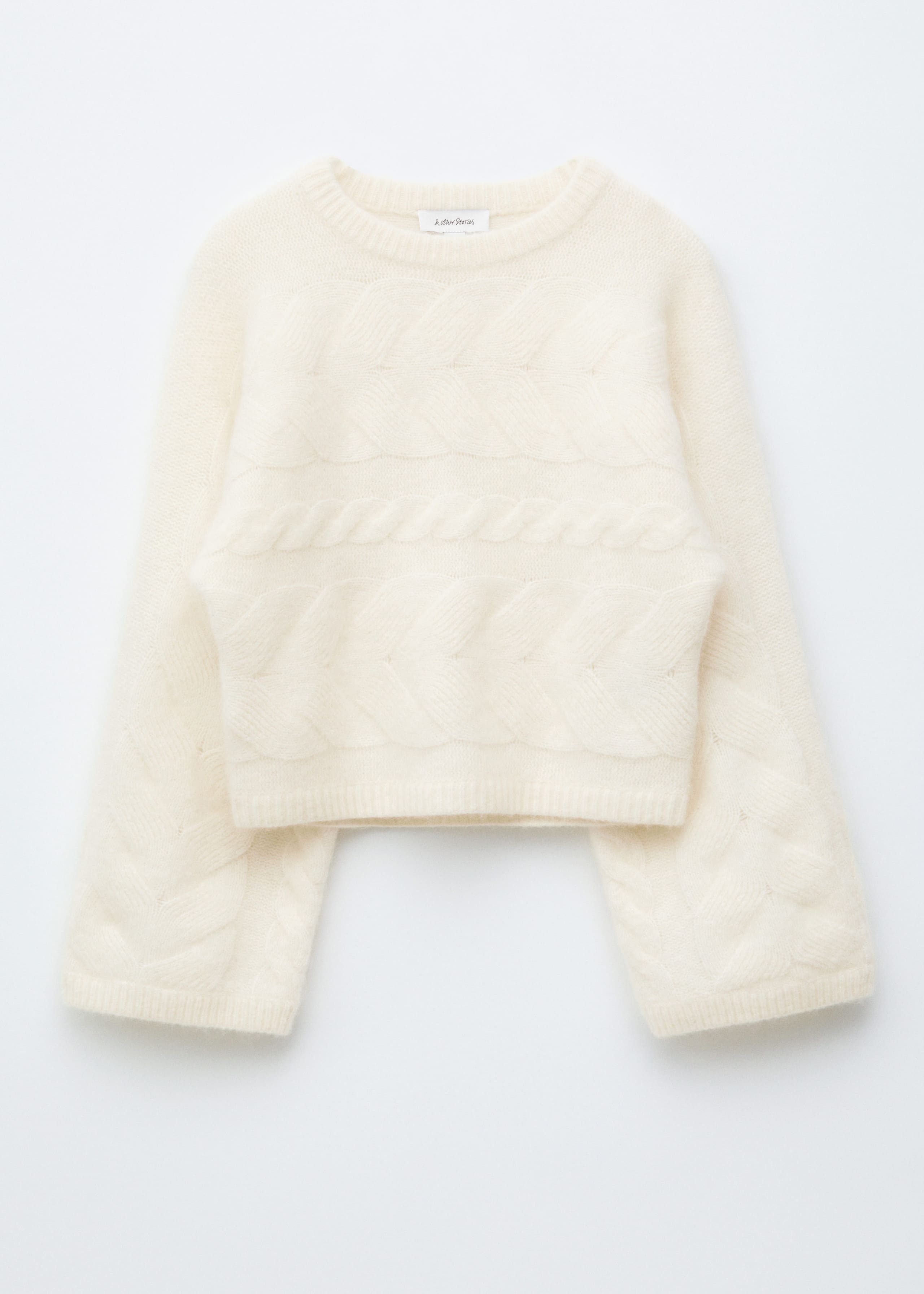 Image of Mohair-Blend Cable-Knit Jumper