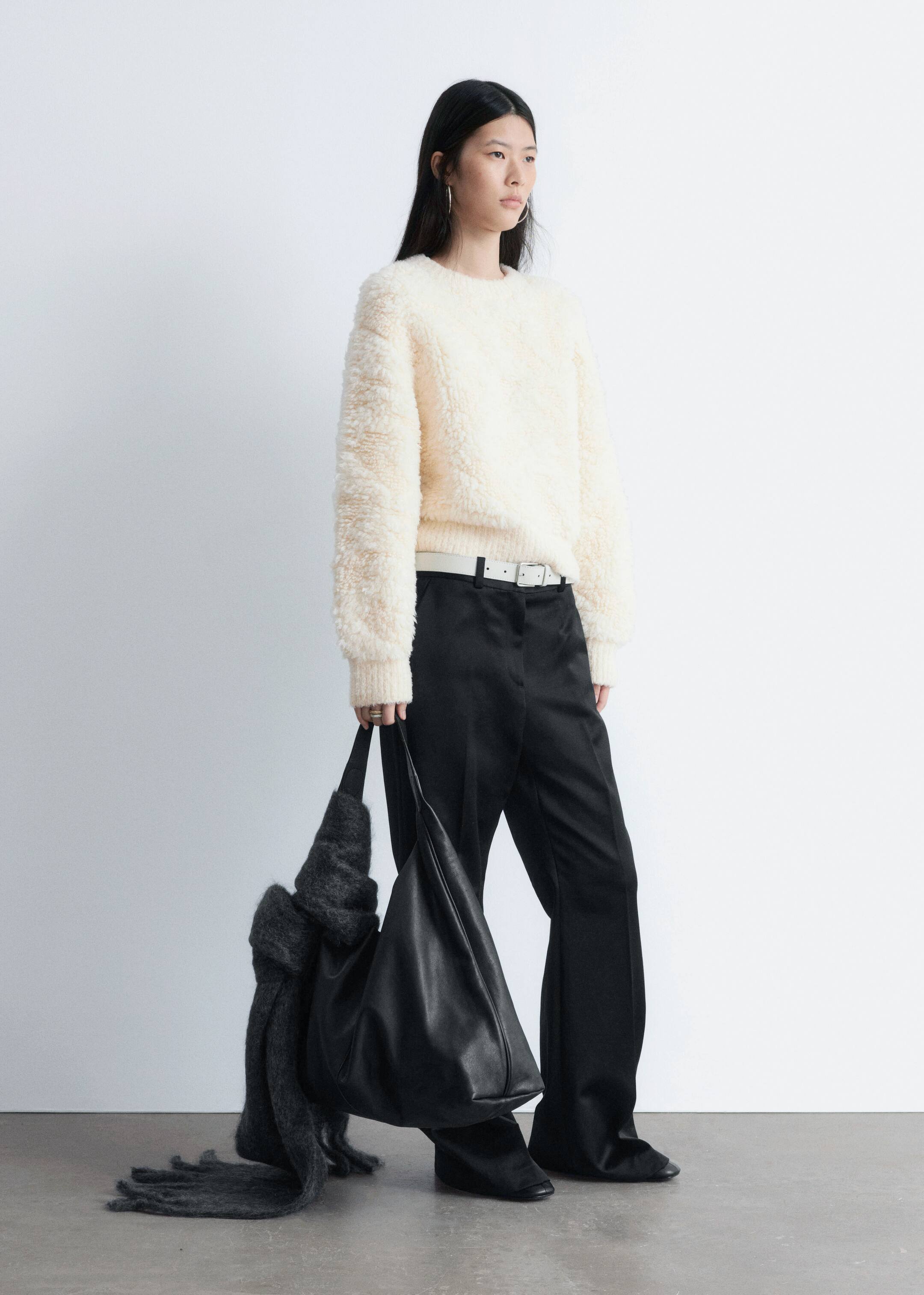 Grösseres Bild ansehen: Strickpullover aus Wollfloor - Creme - DAMEN | H&M CH 4