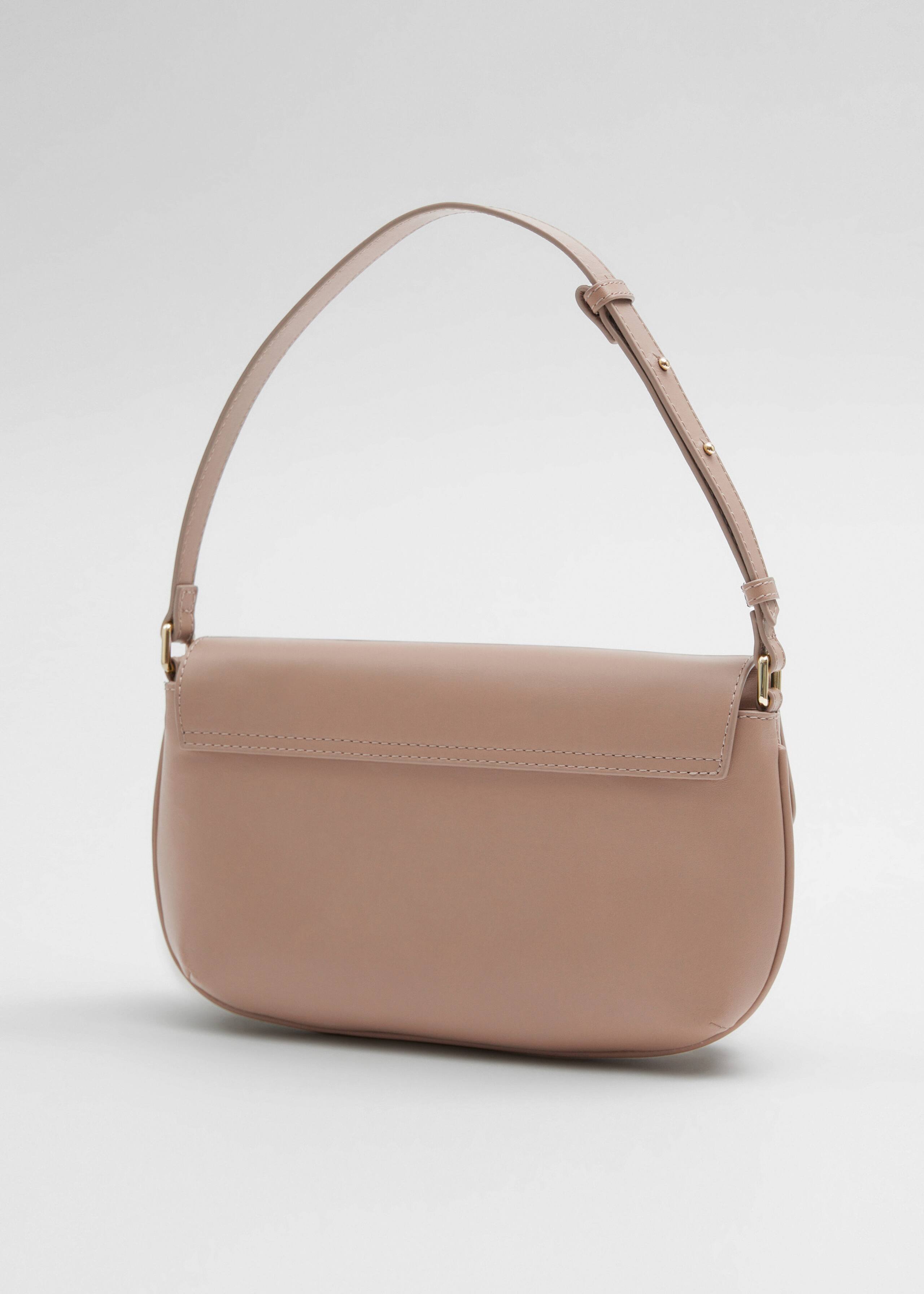 BuckledLeatherShoulderBag - Ecru - Natura morta