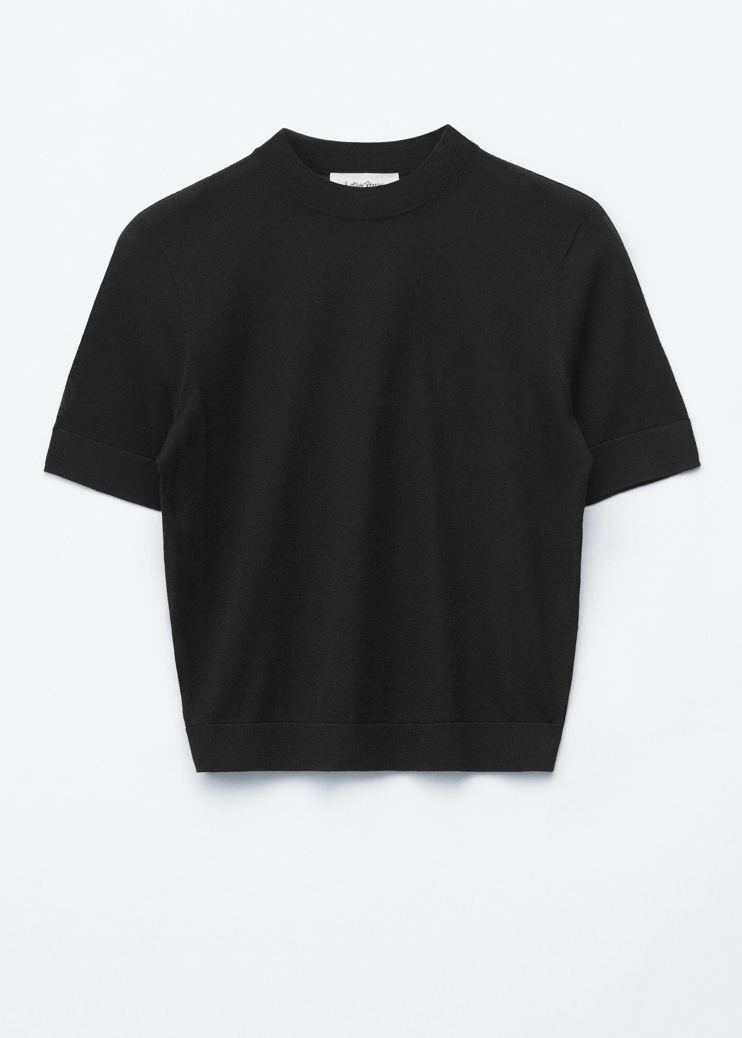 Cotton Crew-Neck T-Shirt - Black - & Other Stories US
