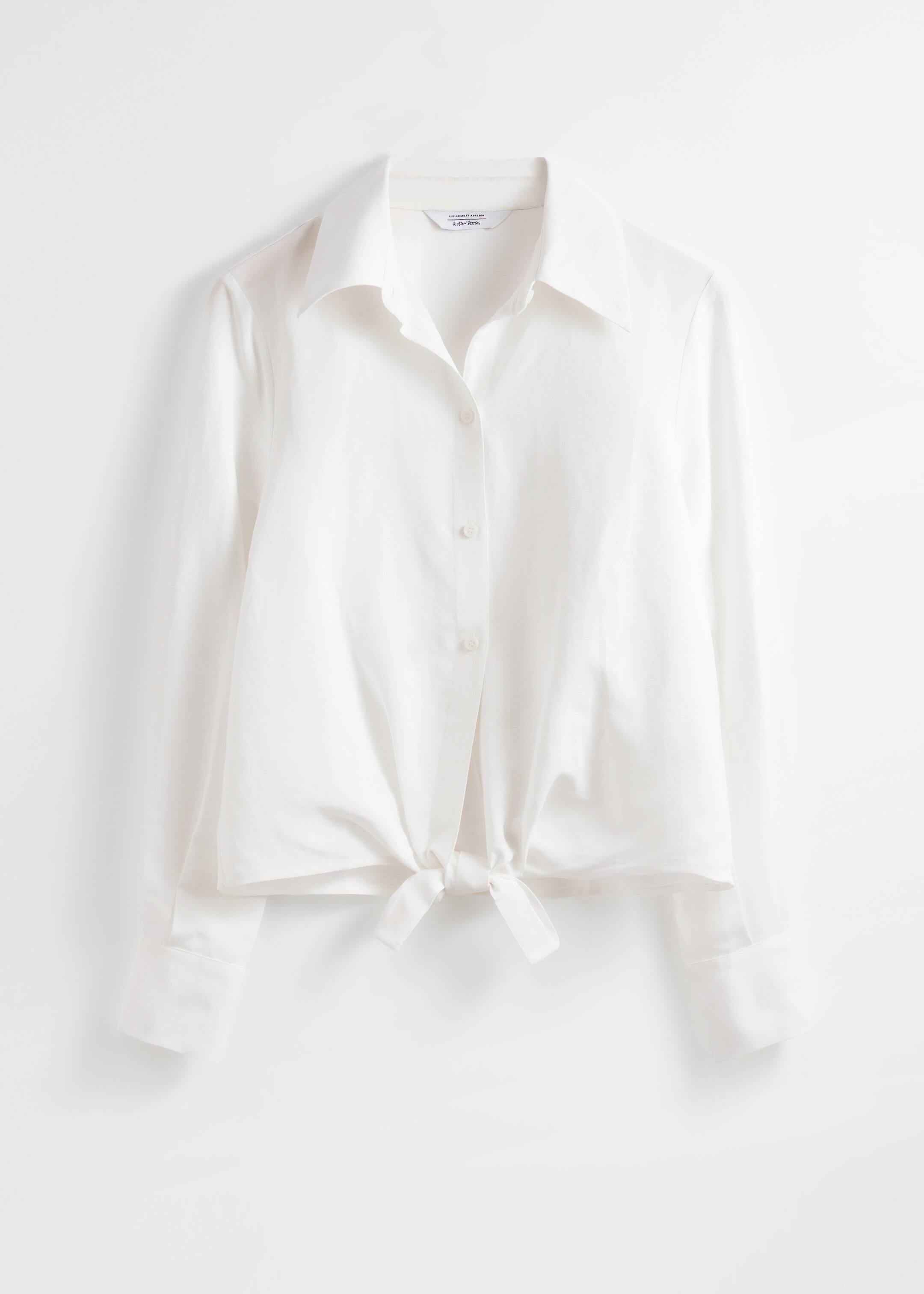 Ingrandisci l'immagine: Tie-Front Shirt - White - DONNA | H&M CH 1