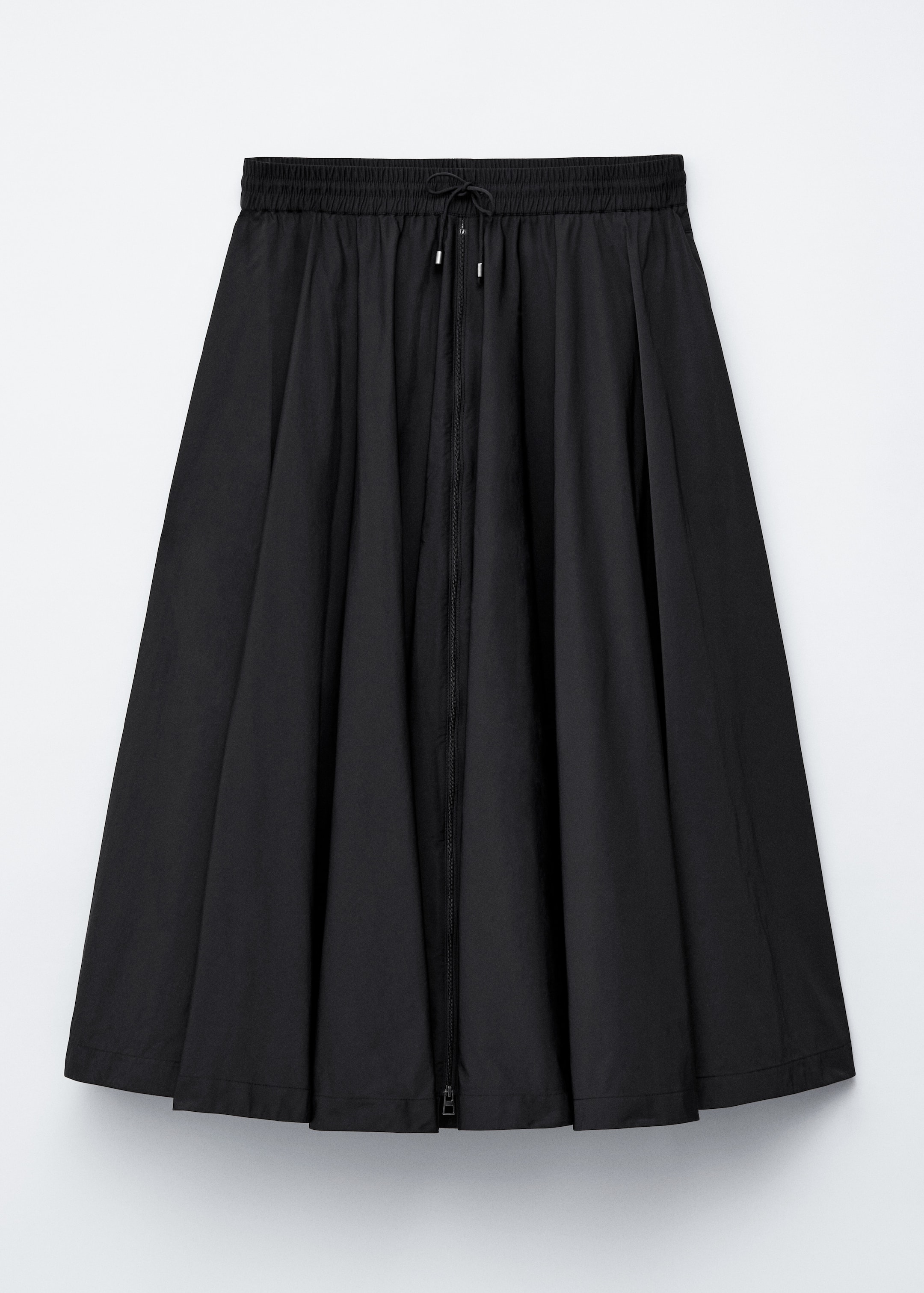 Agrandir l'image: Jupe midi trapèze à cordon de serrage - Noir - FEMME | H&M FR 6