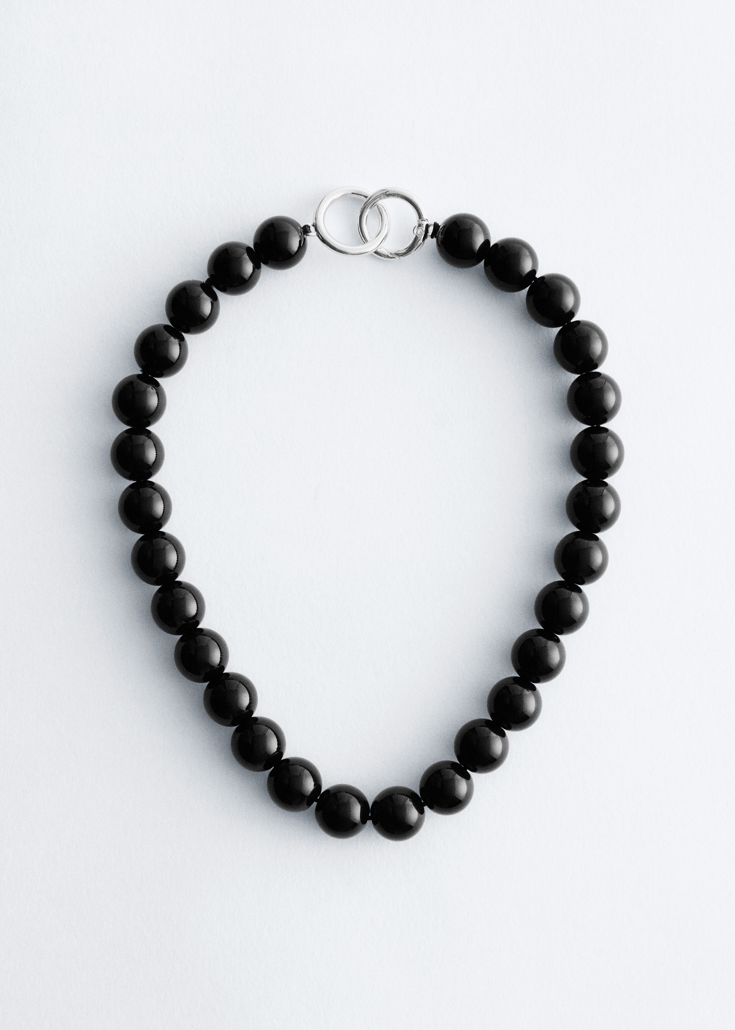 新品【eL+1】 beads short necklace ブラック おねさん 新品【eL+1】 beads short necklace ブラック おねさん