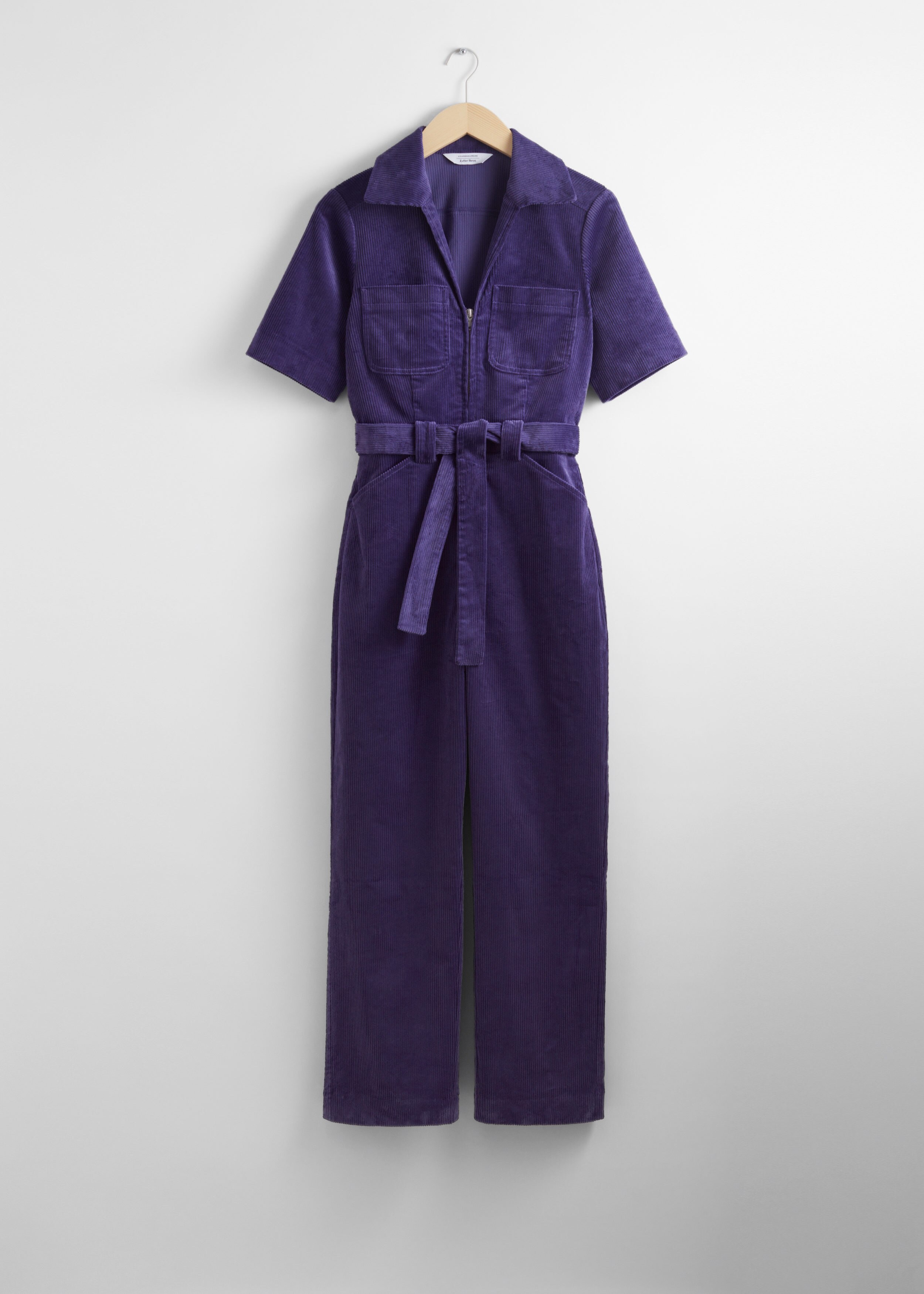 【新品タグ付】CLANE CORDUROY JUMPSUIT ブルー 限定 1 Belted Corduroy Jumpsuit - Light Yellow - Jumpsuits