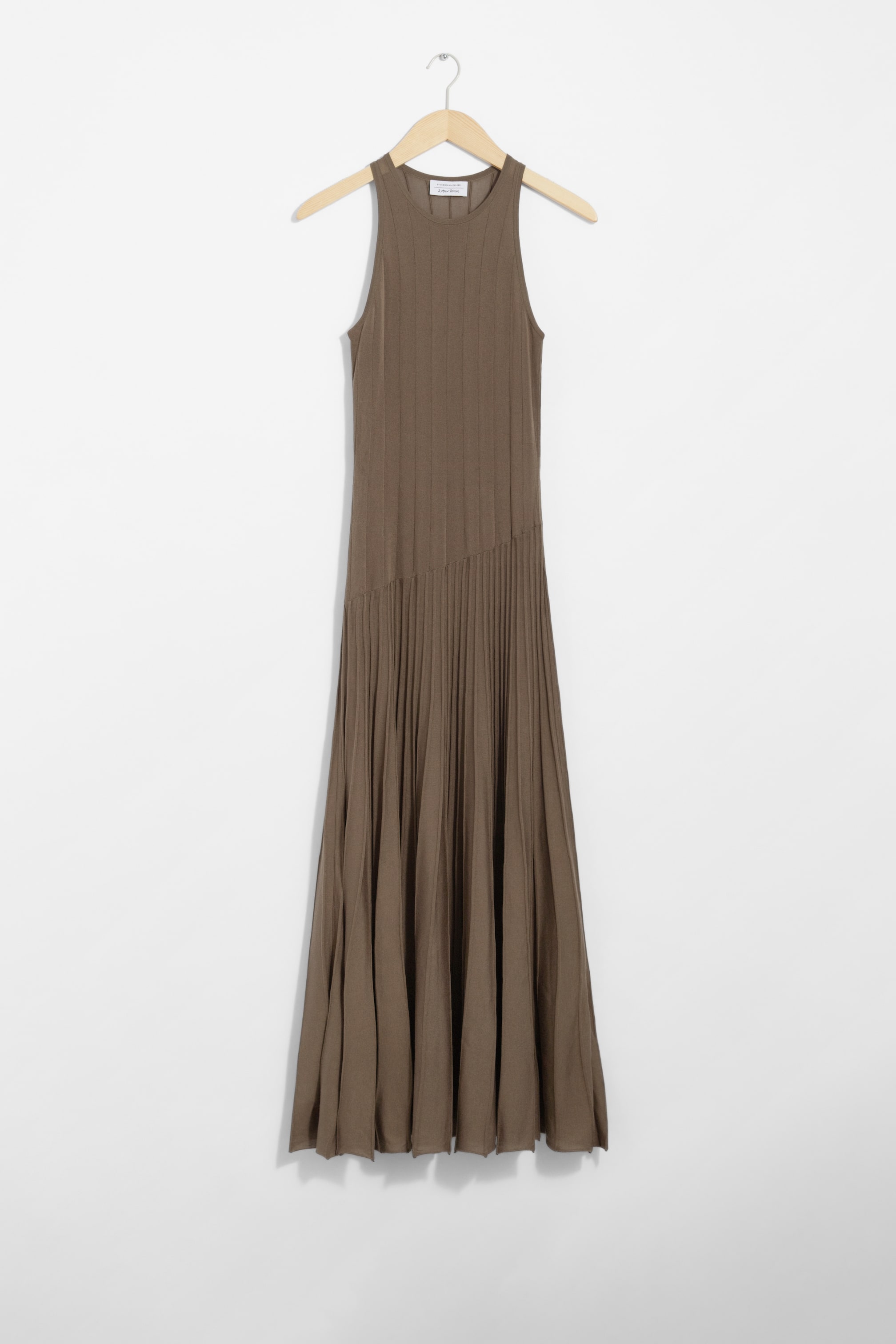 Größeres Bild ansehen: Ärmelloses Maxi-Strickkleid - Graubraun - Ladies | H&M DE 1