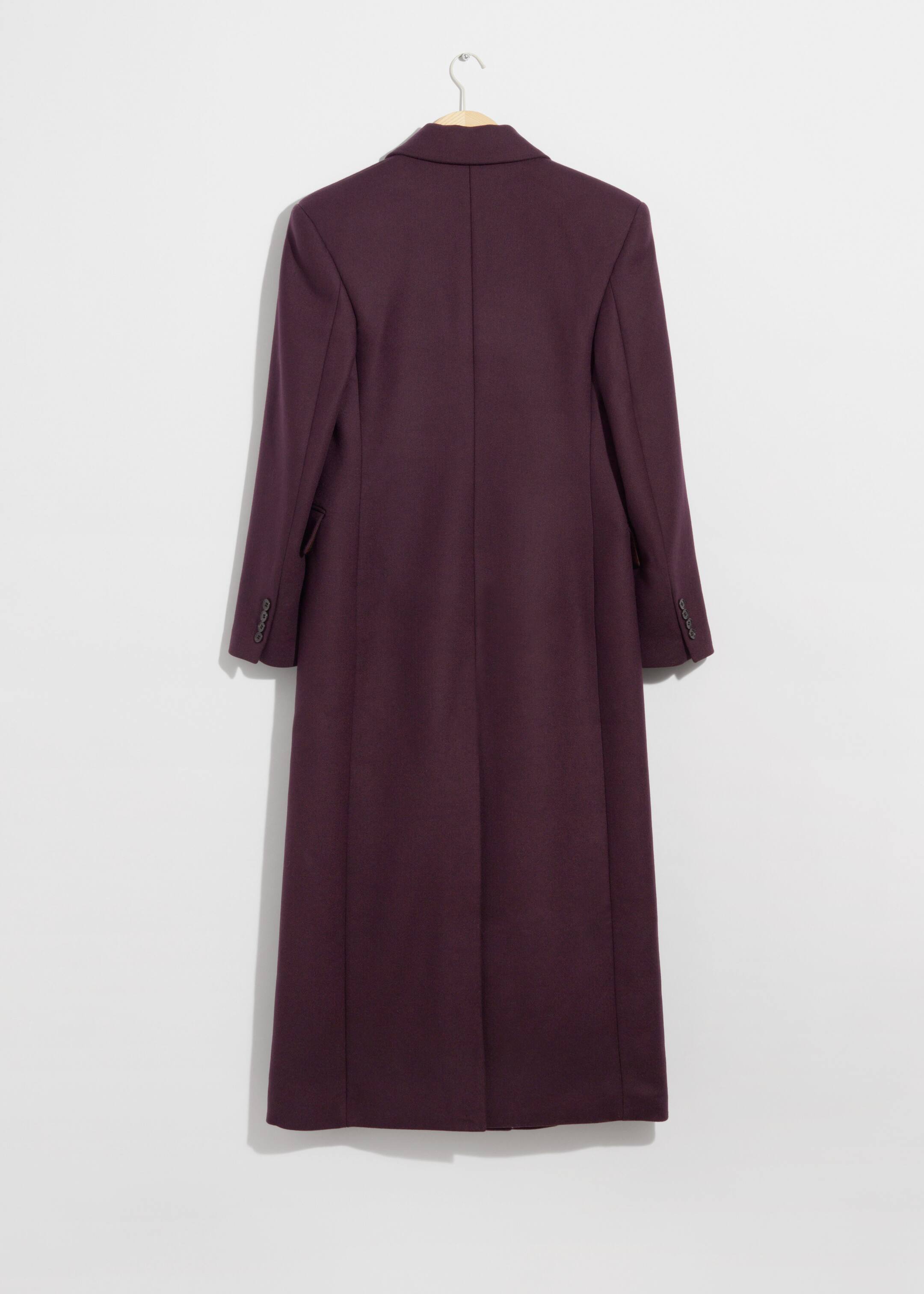 View larger image: Long Wool Coat - Dark Purple - Ladies | H&M GB 2
