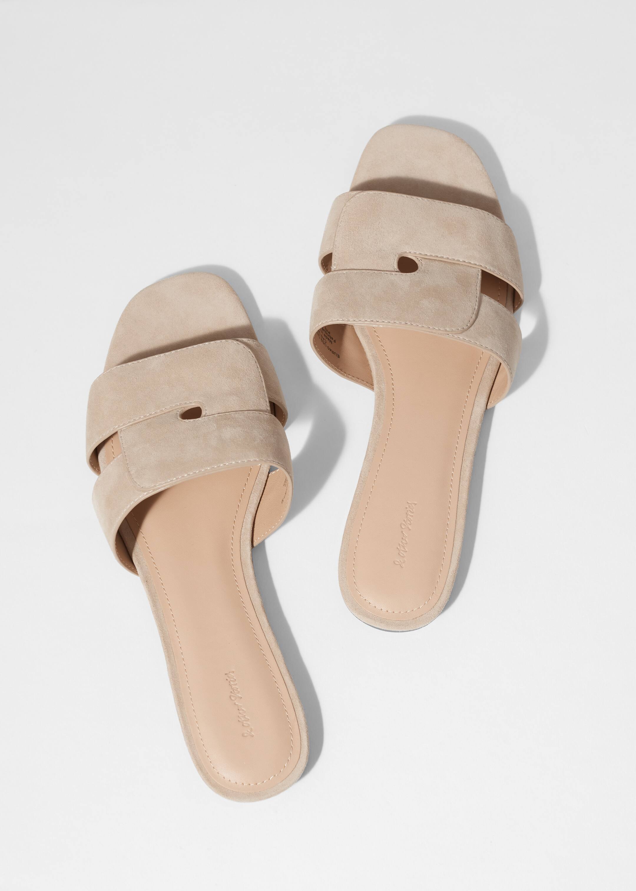 Vezi imaginea mai mare: Papuci din piele - Bej deschis - FEMEI | H&M RO 5