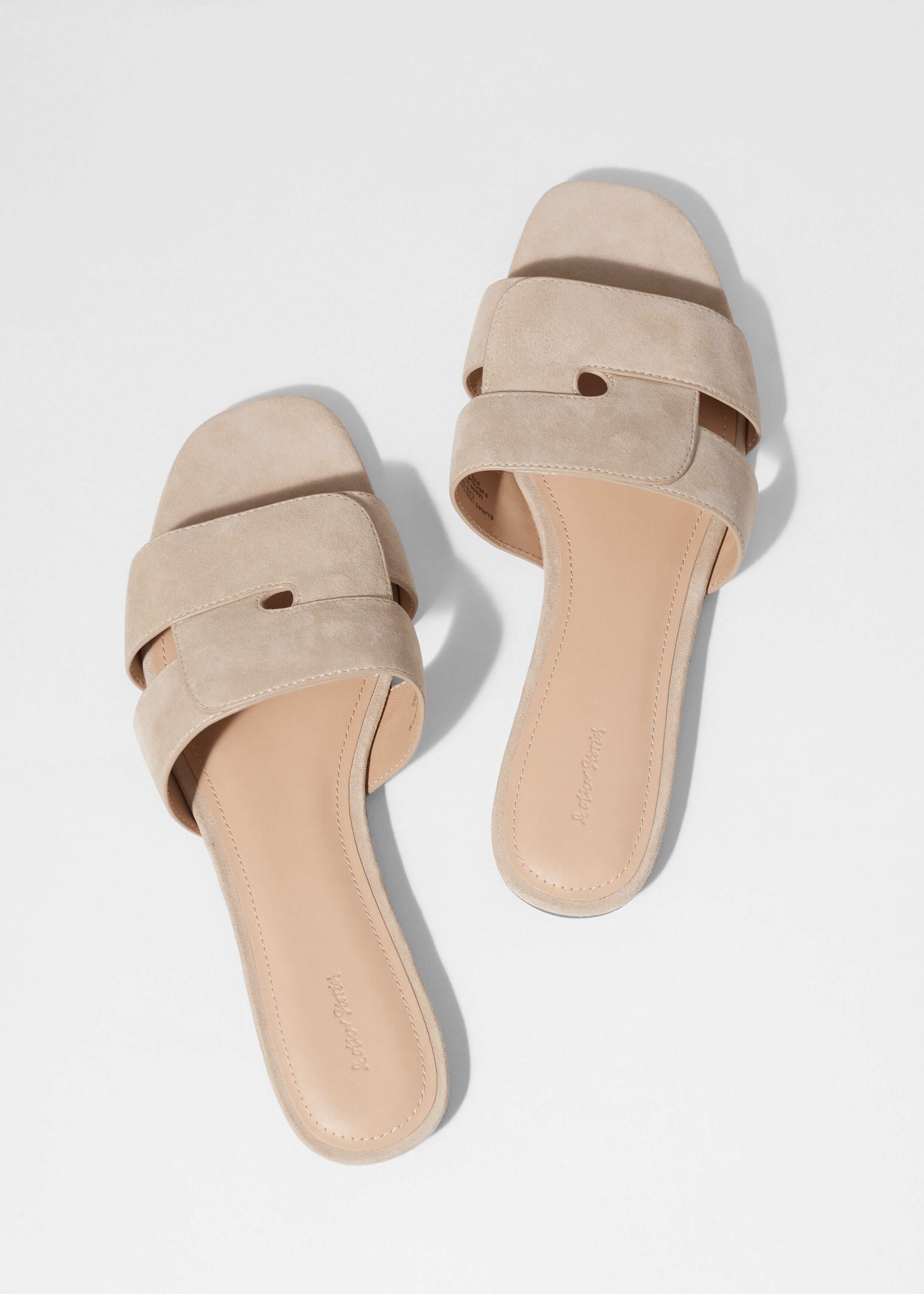 Leather Slides - Light Beige - Shoes - & Other Stories NO