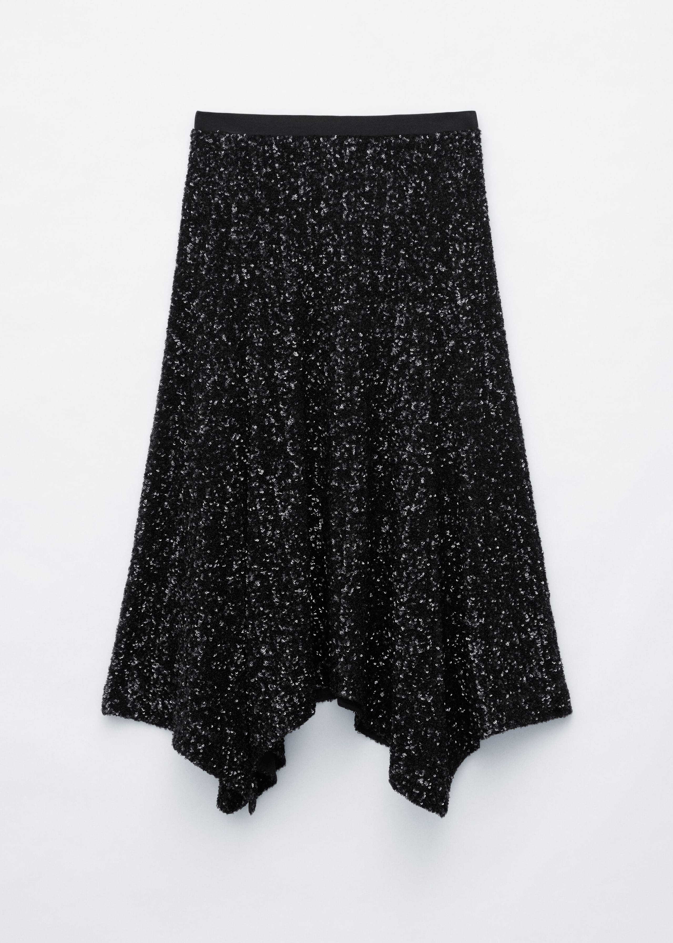 Sequin Mesh Skirt - Black - Still Life