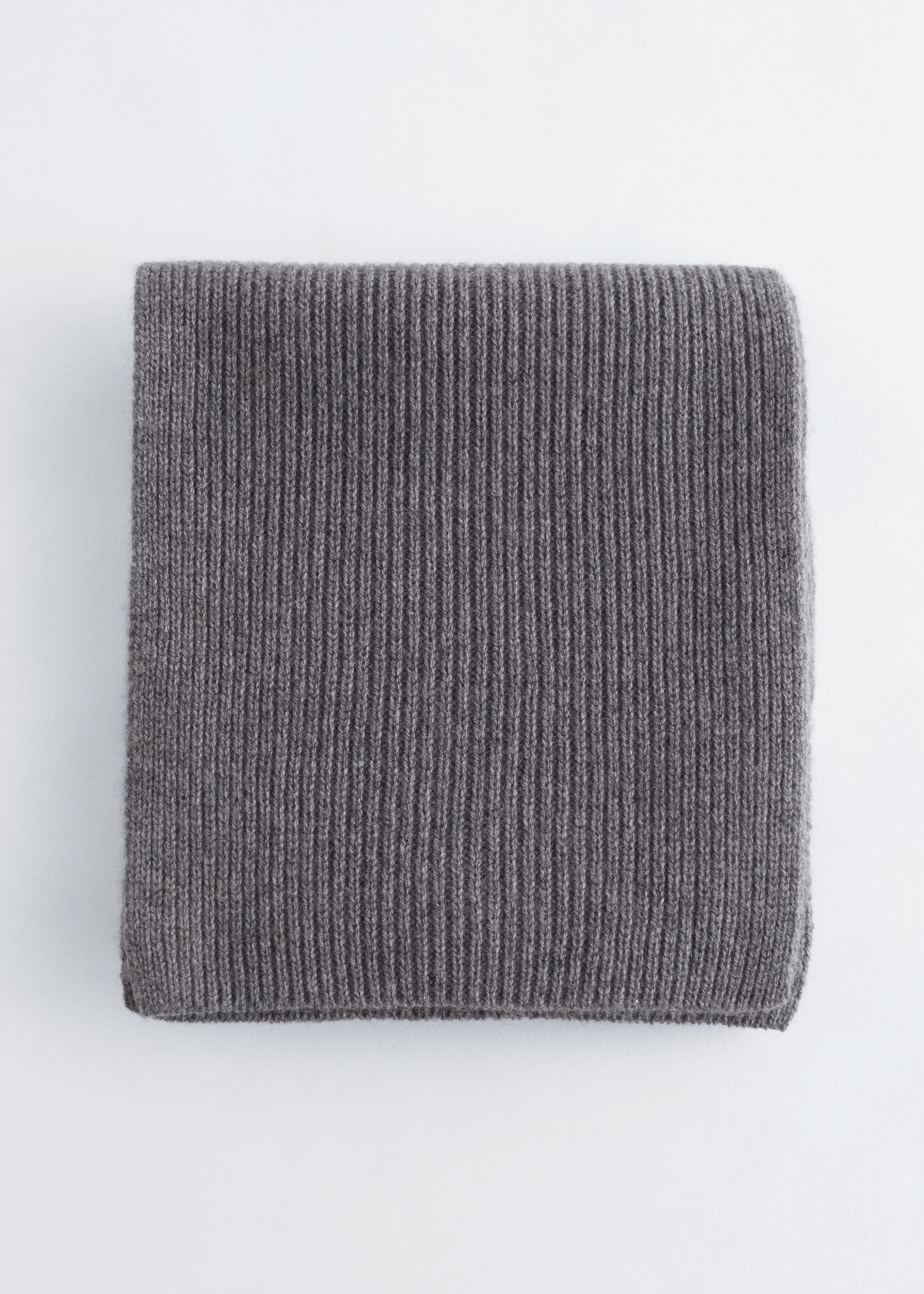 Hooded Wool Scarf - Kámen/Černá/Mahogany/Modrá