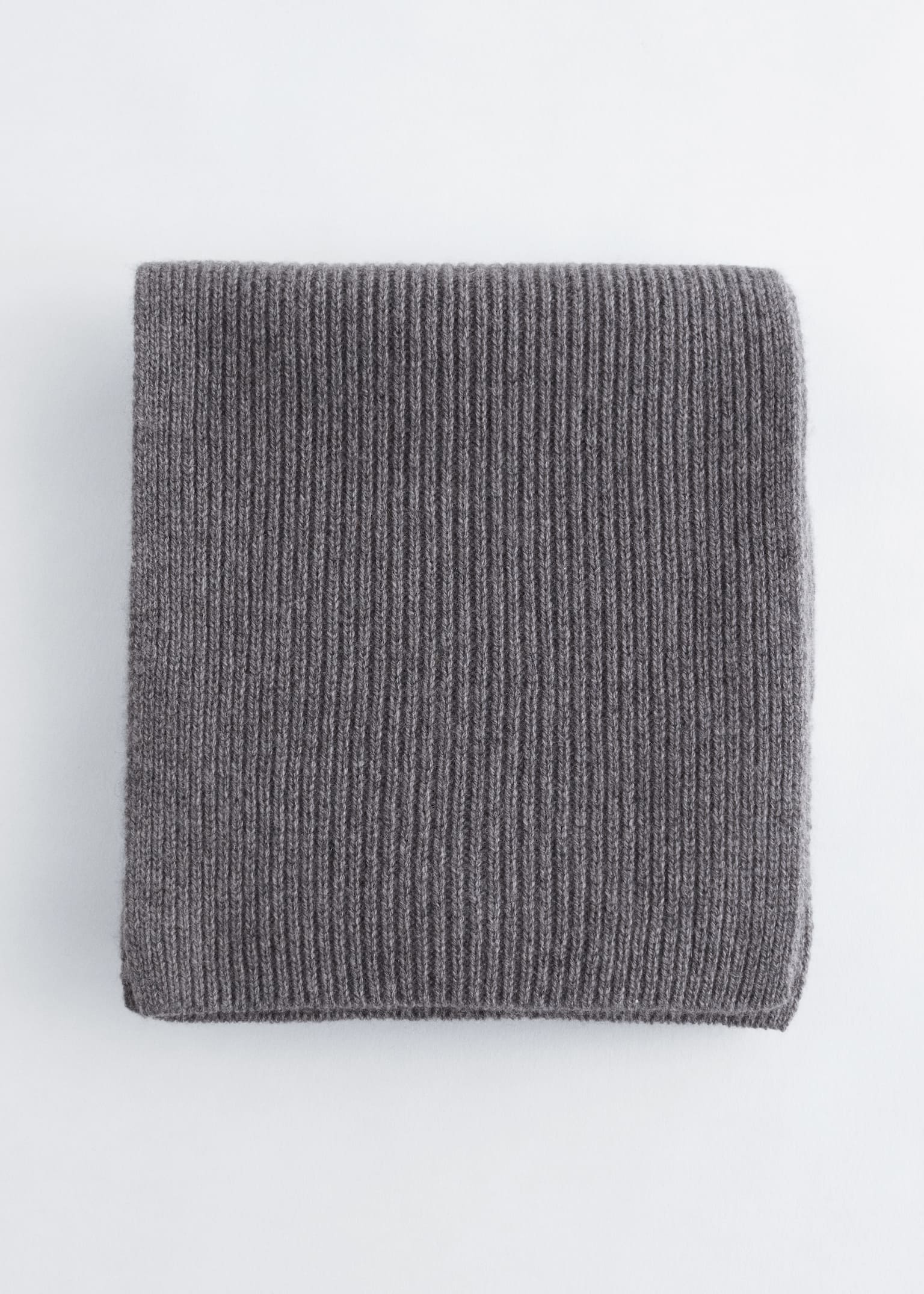 Hupullinen villahuivi - Kivi/Musta/Kerma/Sininen
