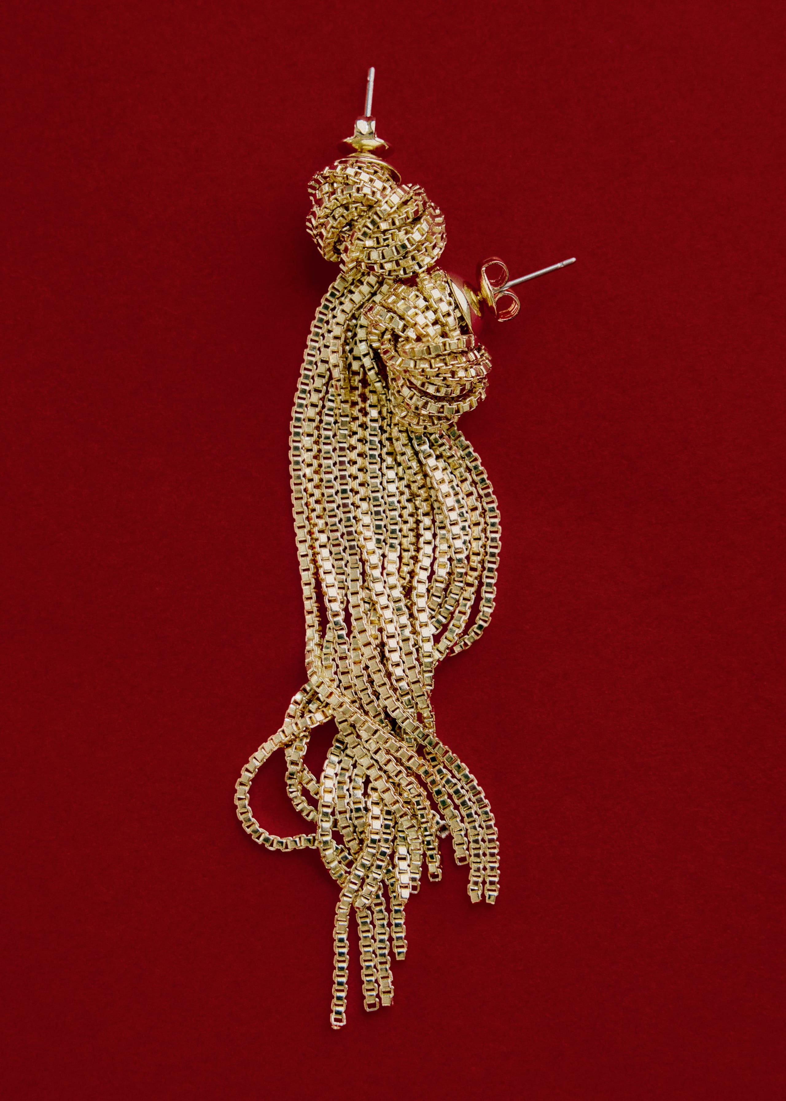 Image of Knot-Detail Pendant Earrings