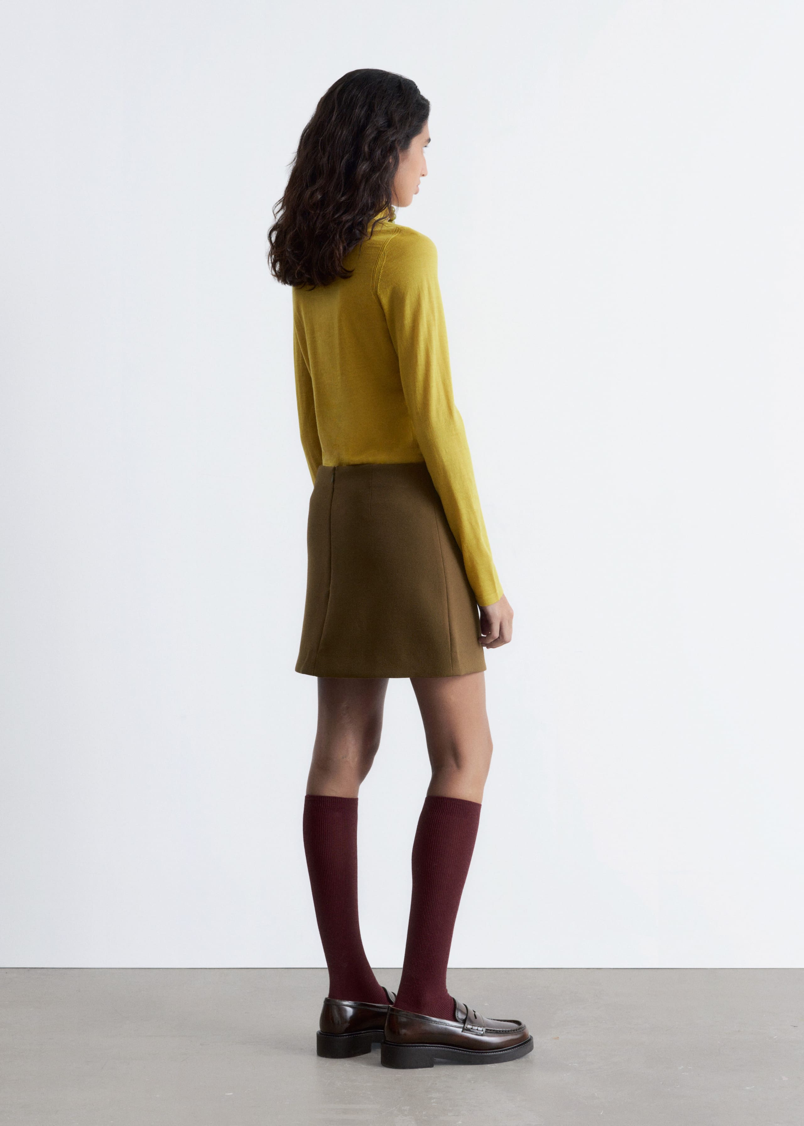 Image of Rollkragenpullover aus fein gestrickter Wolle