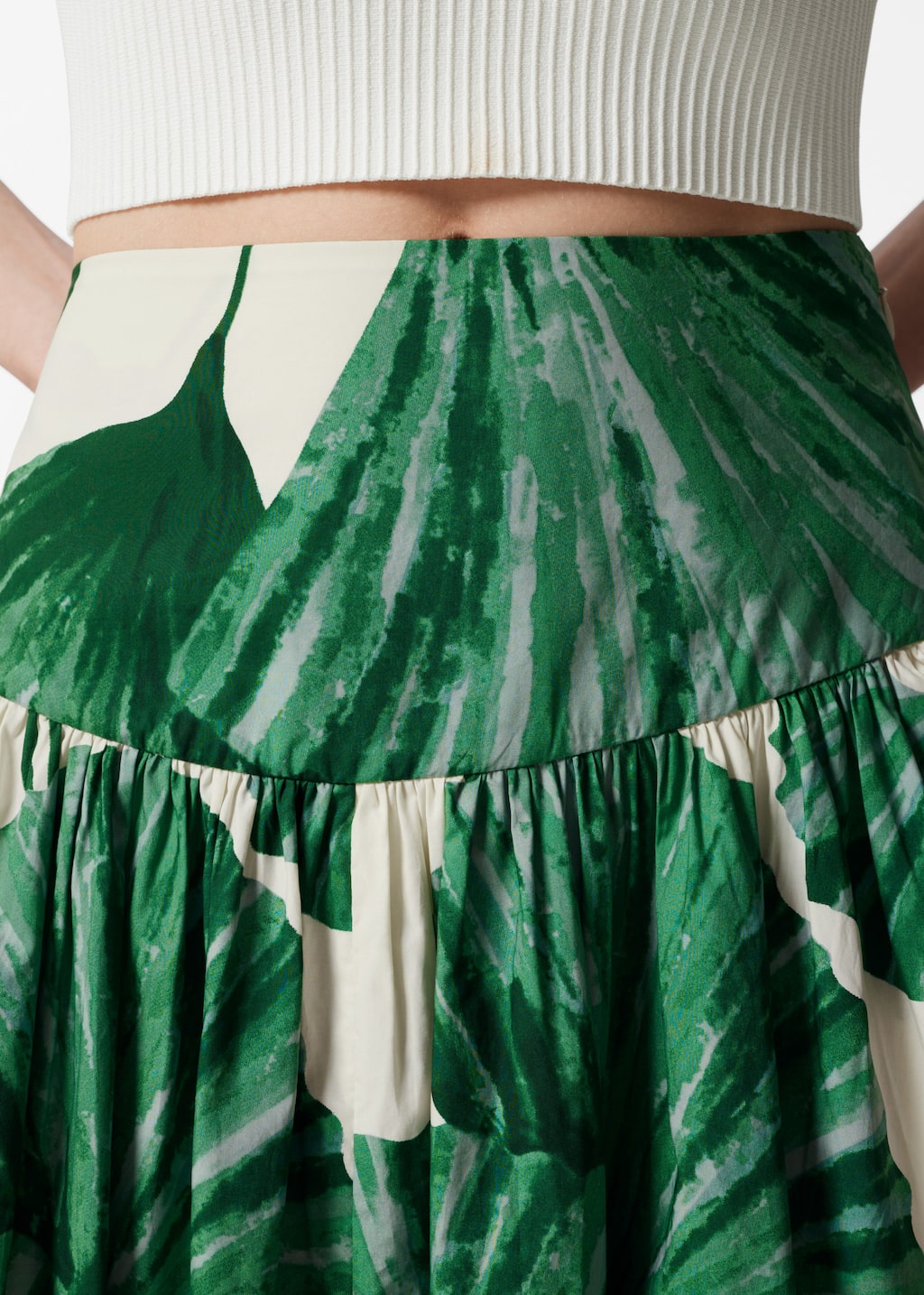 Image of Falda midi acampanada
