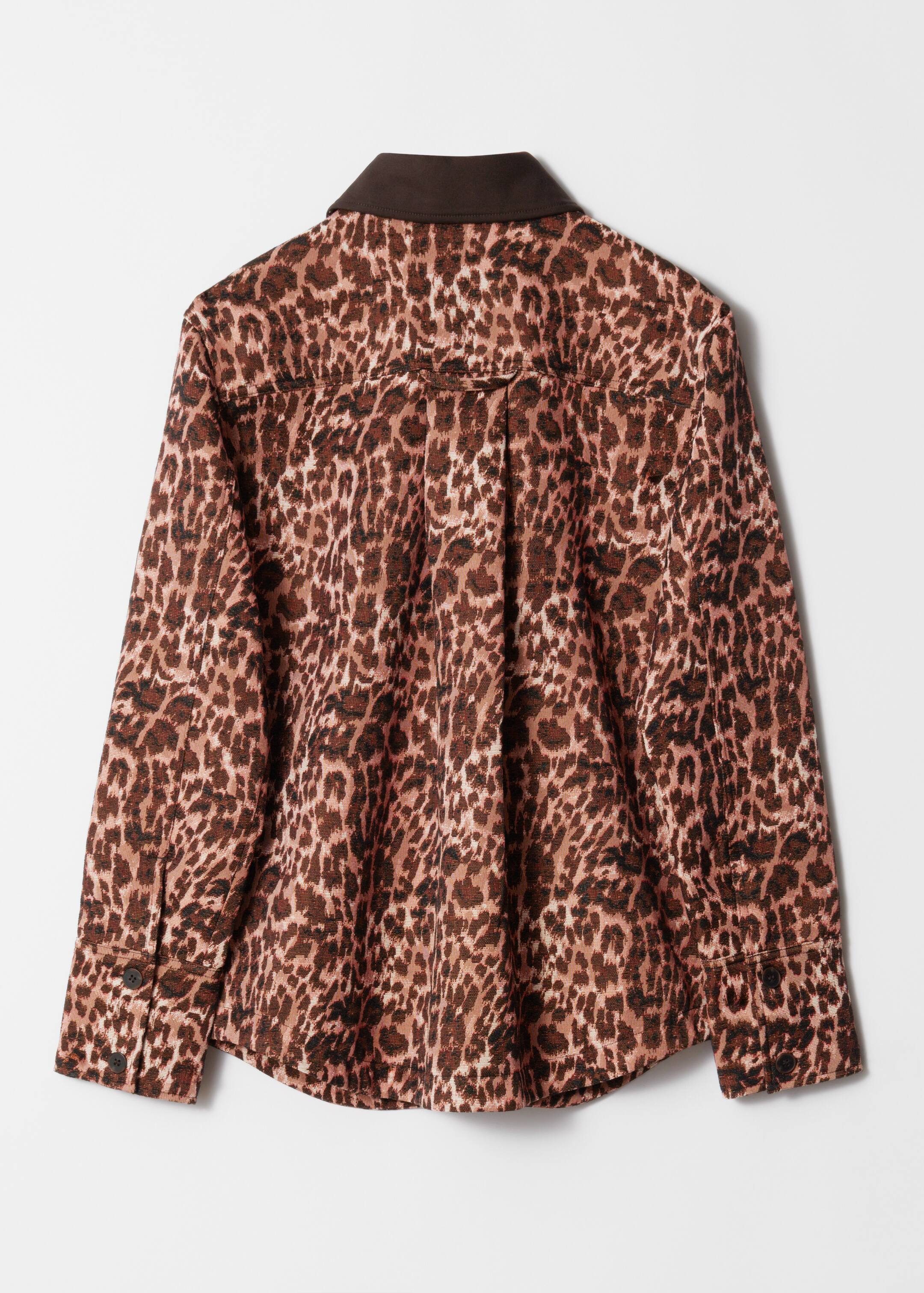 Agrandir l'image: Veste en jacquard à col contrasté - Imprimé léopard - FEMME | H&M CH 2