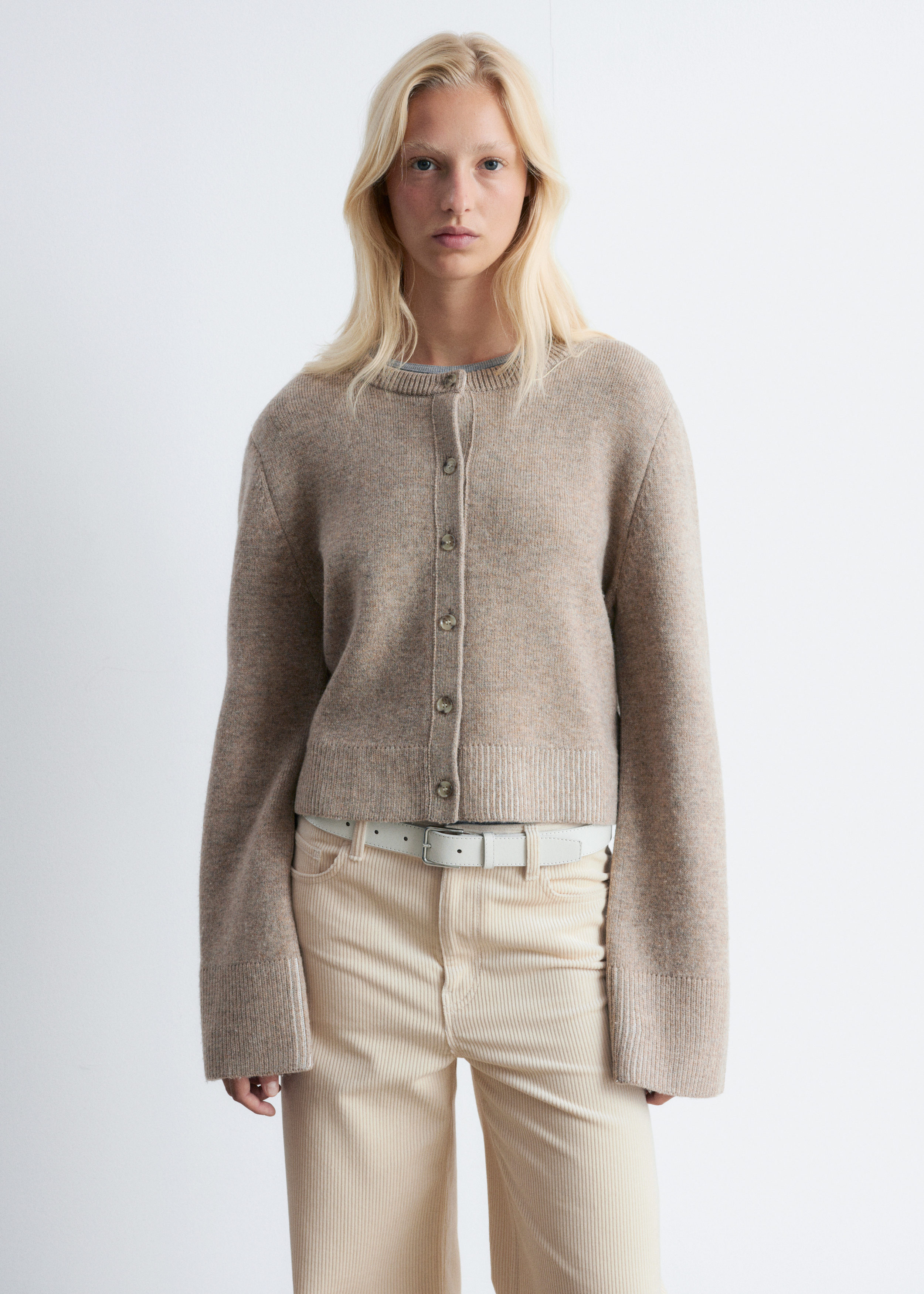 トップス Logo Jacquard Knit Top Latte Jacquard Knit Top - Beige/Black - Sweaters - & Other Stories US