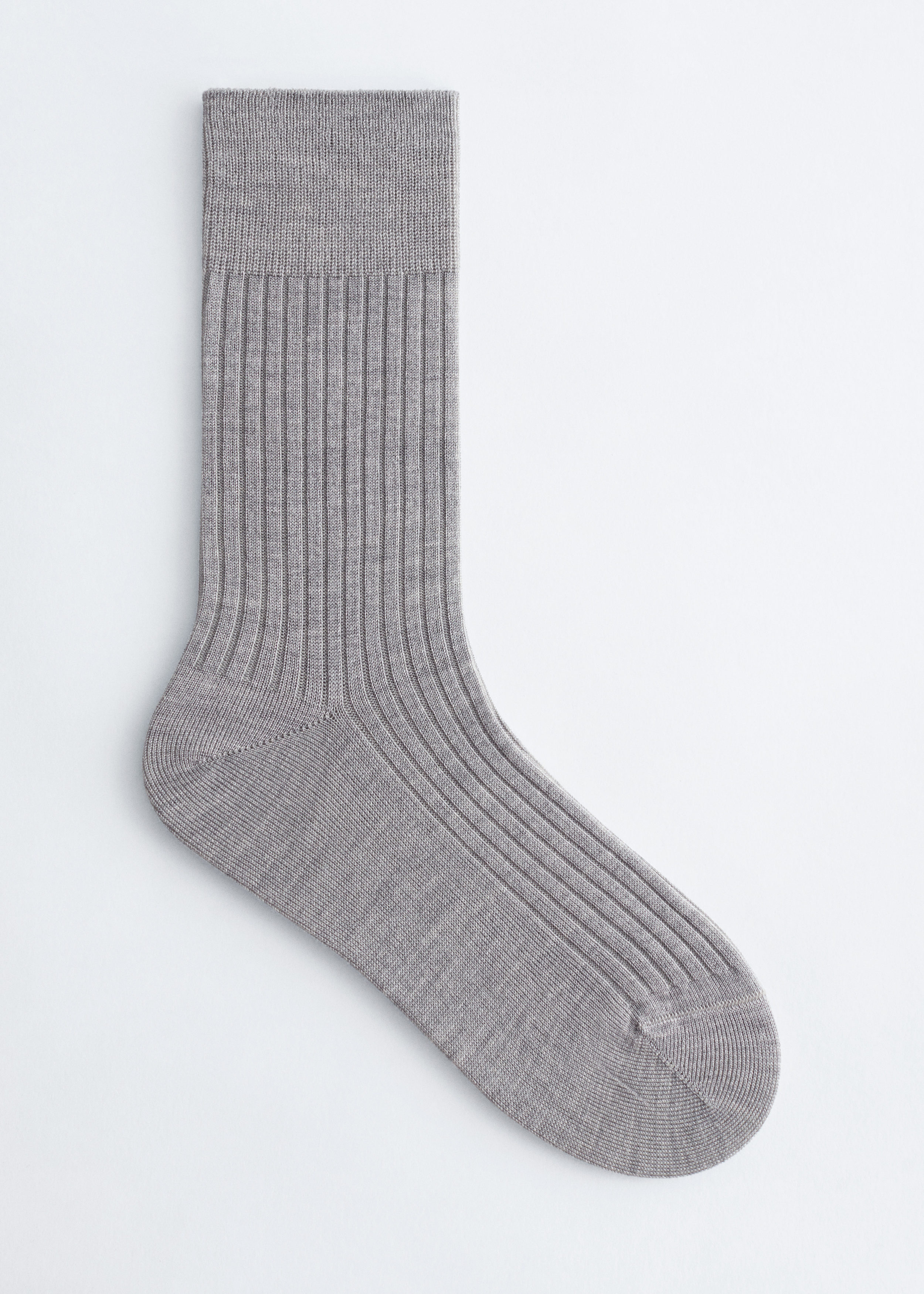 Modal Ribbed Socks Silk-Blend Ribbed Socks - Grey - Clothing - & Other Stories BE
