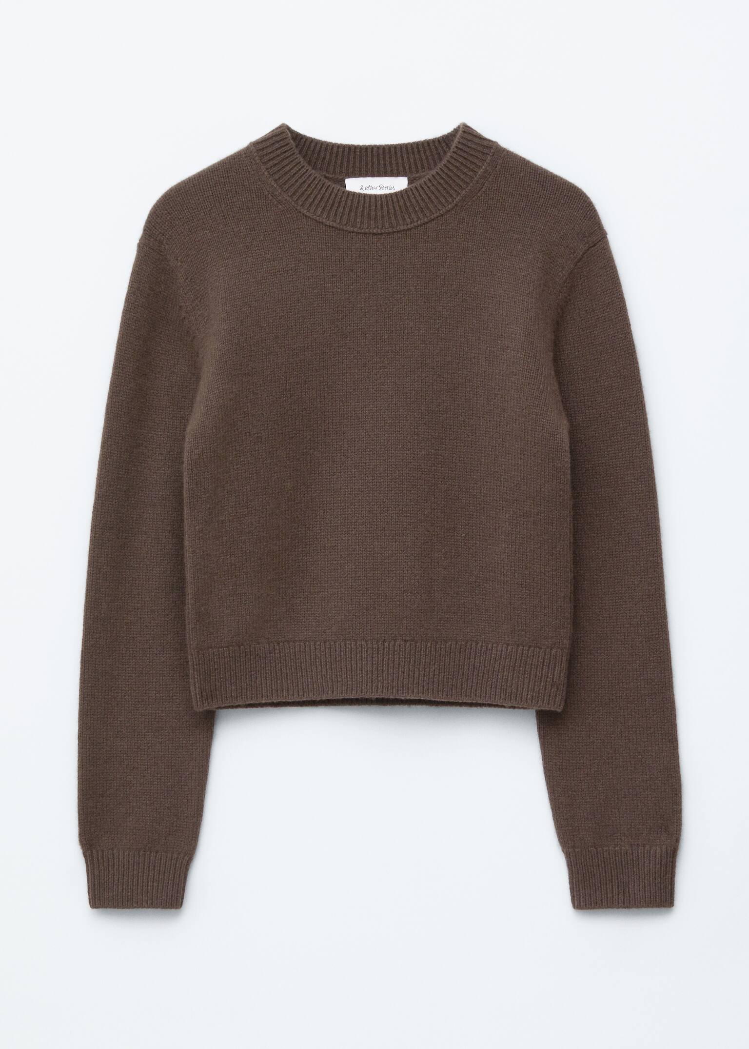 Cashmere-Blend Jumper - Dark Brown/Black/Dark Mole - 2