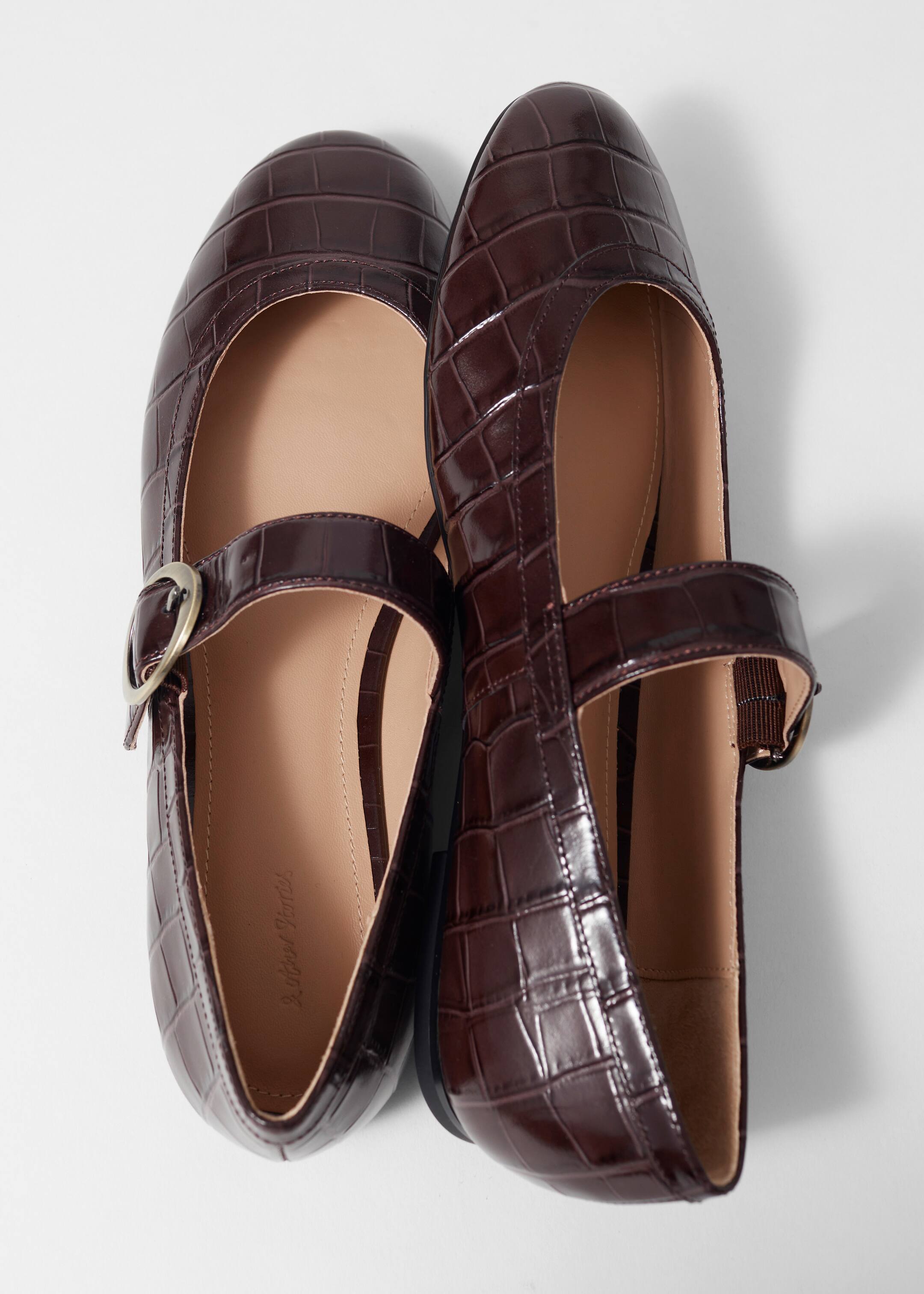 Agrandir l'image: Ballerines babies - Effet croco brun foncé - FEMME | H&M CH 3