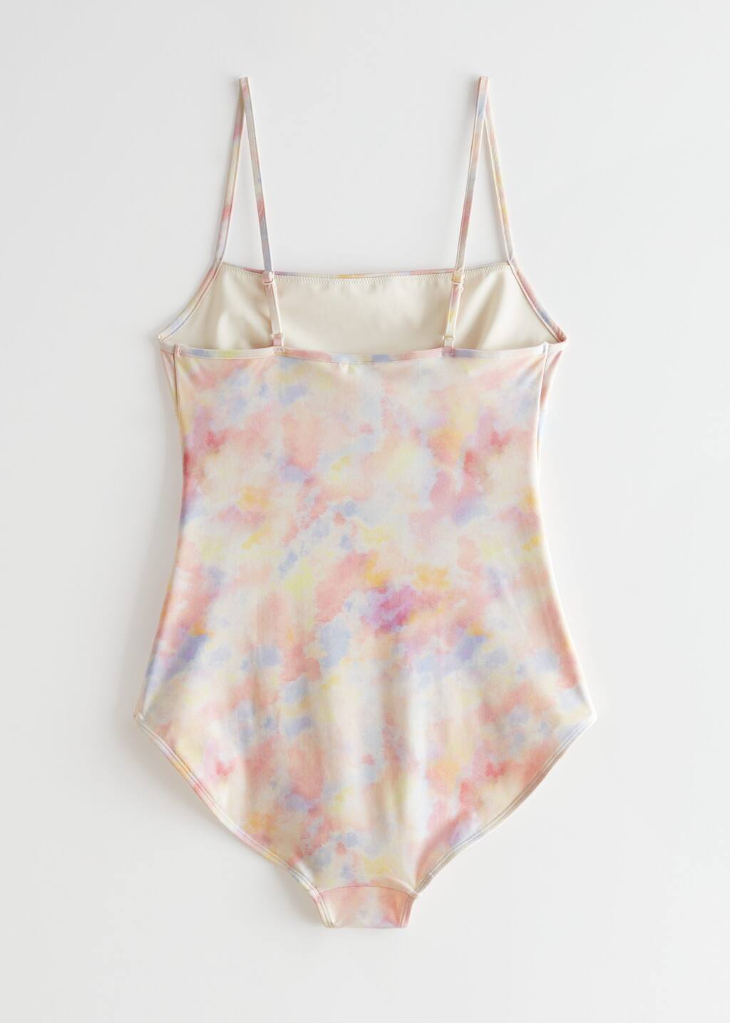 Printed Swimsuit - Pink Watercolours - Still Life