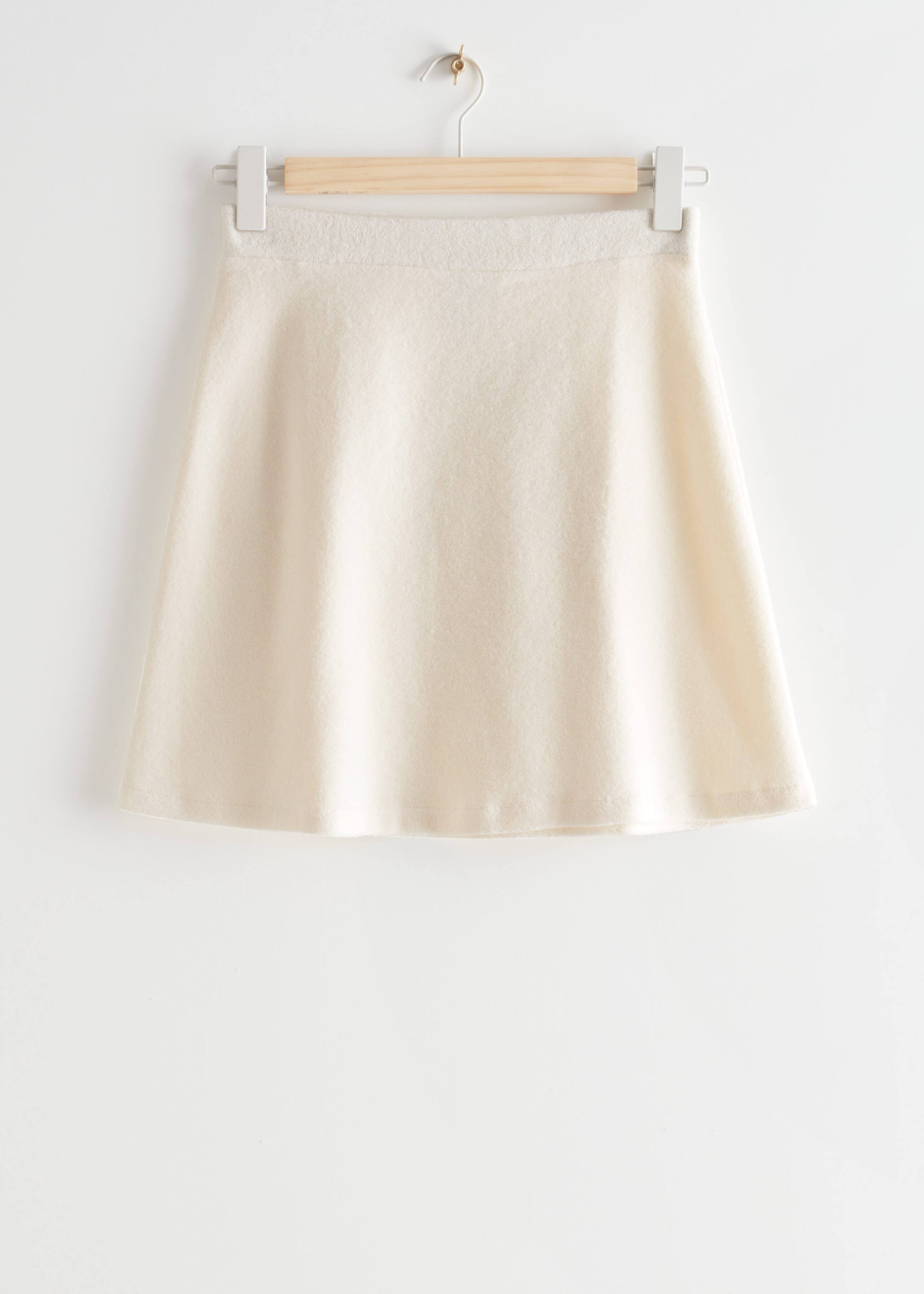 Terry Mini Skirt - White - Still Life