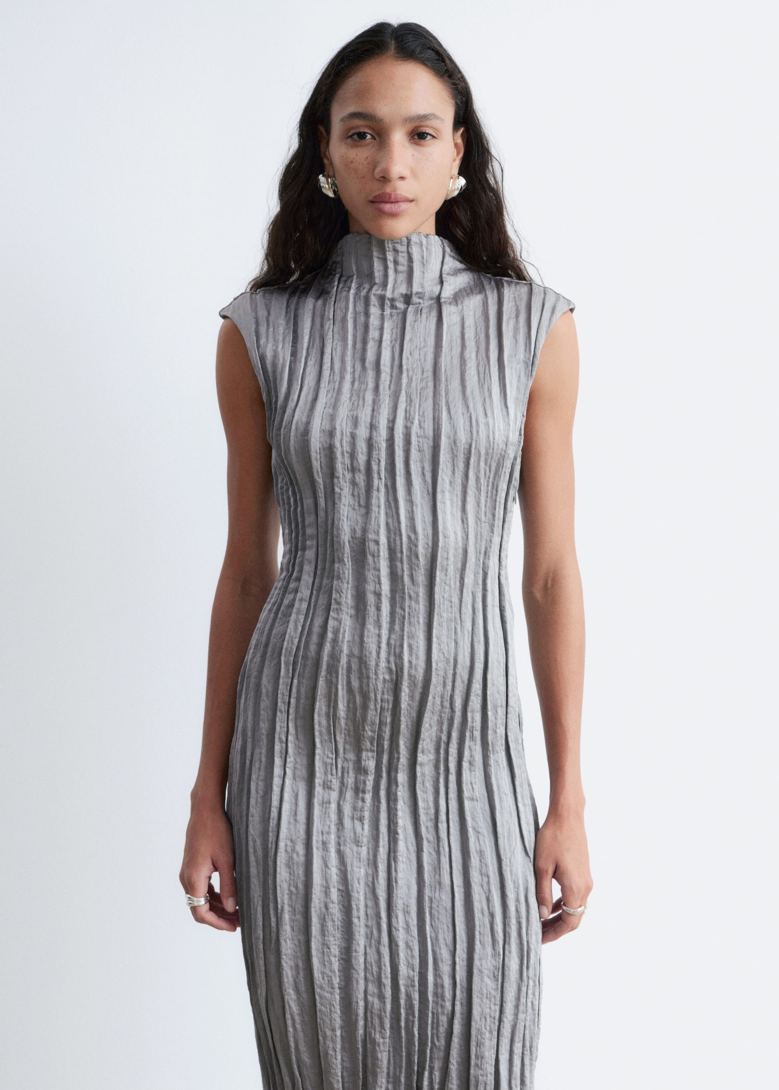 Image of Crêpe Midi Dress