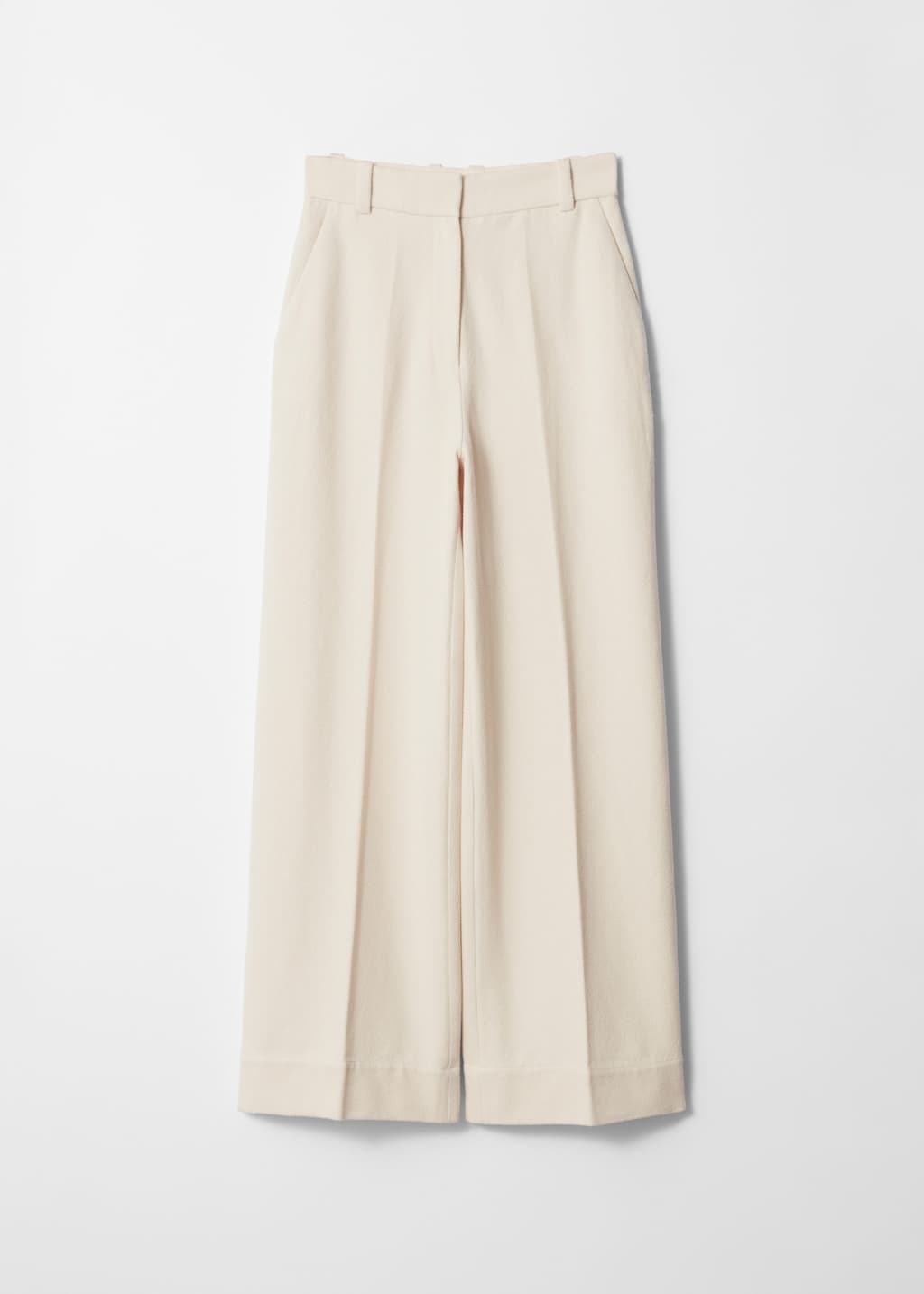 Wide-Leg Tailored Trousers