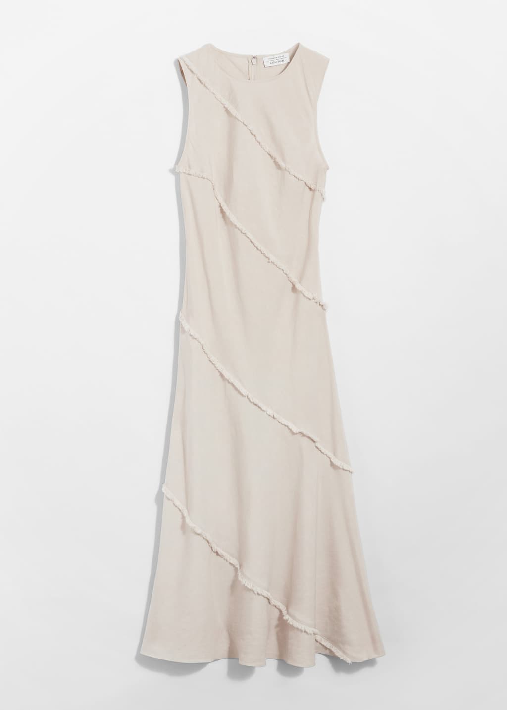 Robe midi trapèze sans manches - Beige - Still Life